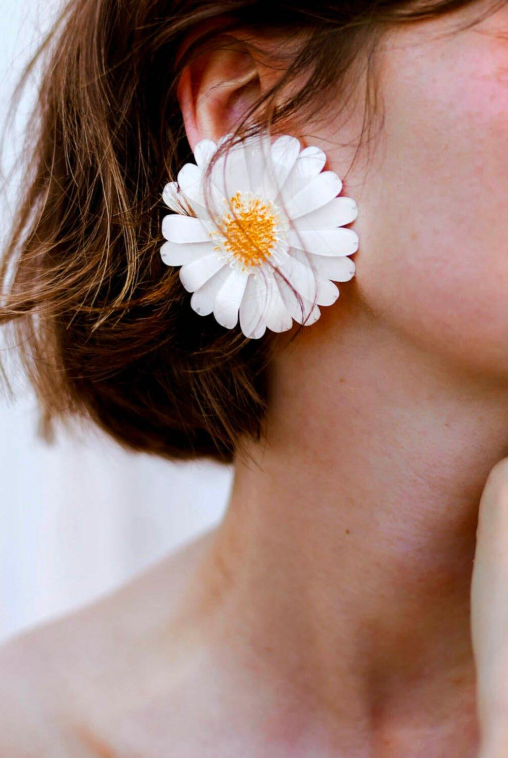 Bijou fantaisie blanc Daisy