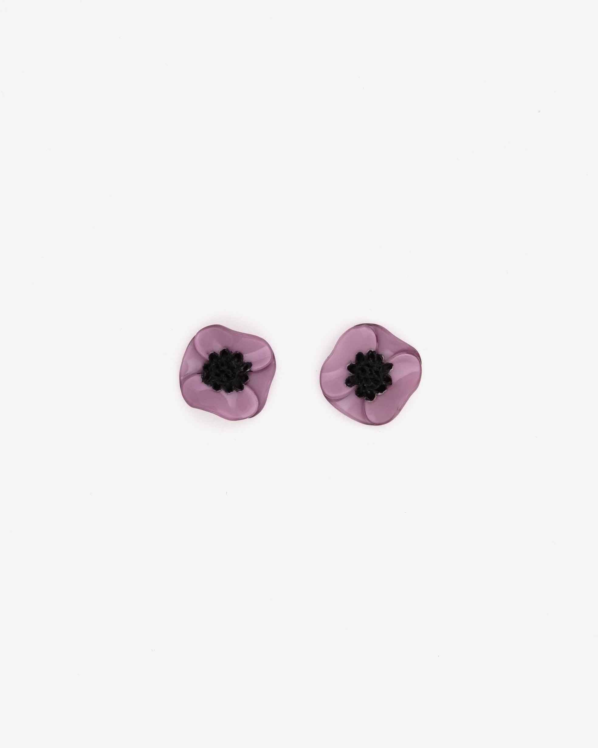 mini boucles d'oreilles femme originales violettes