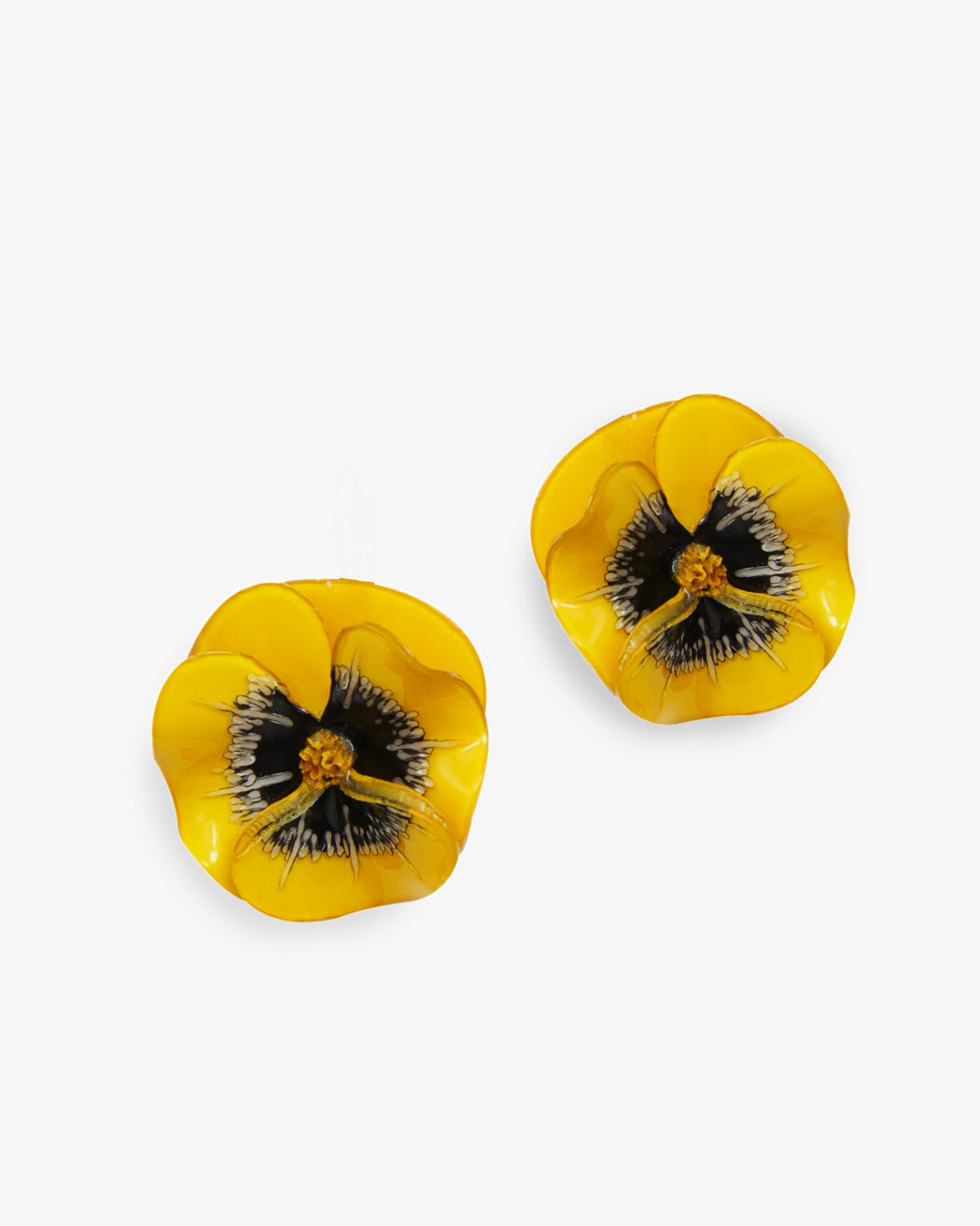 Boucles d'oreilles colorées en jaune