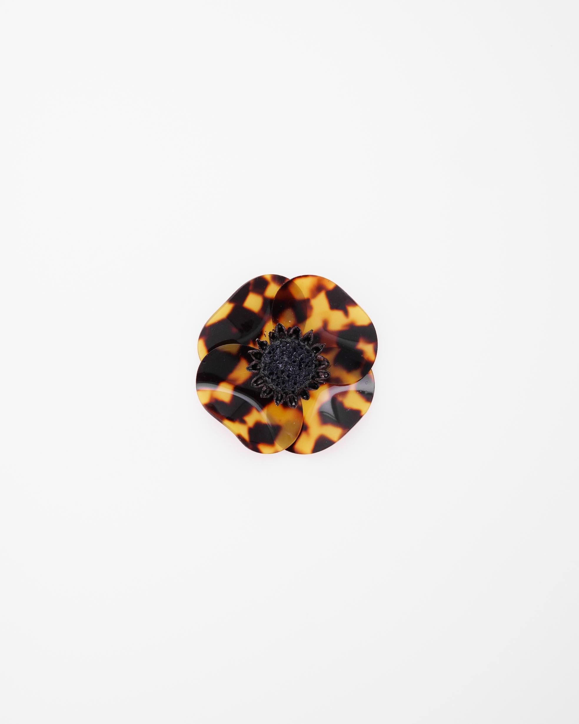 Broches fantaisie moderne Anémone motif léopard