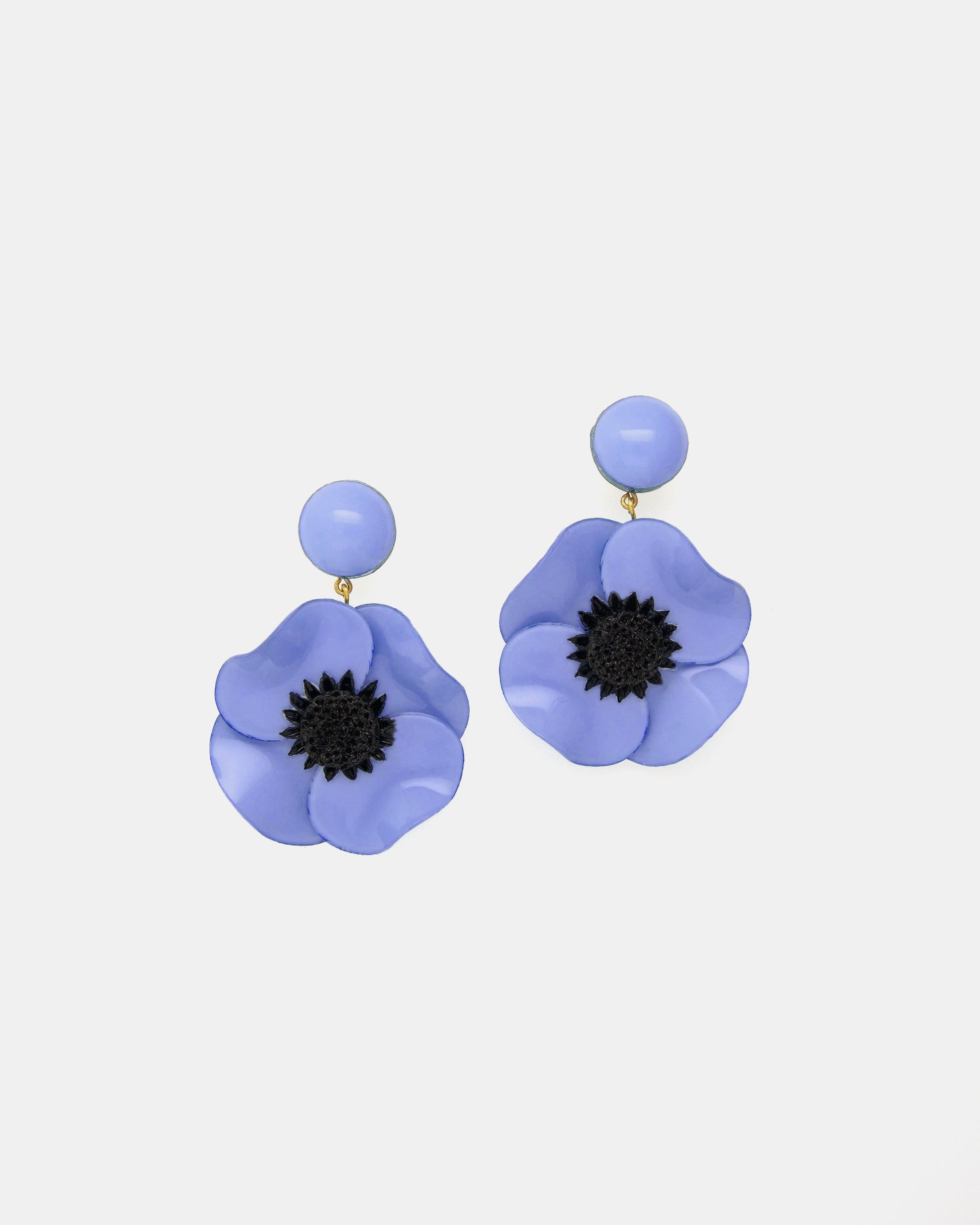 Cadeau de fête des mères original boucles d'oreilles bleuet