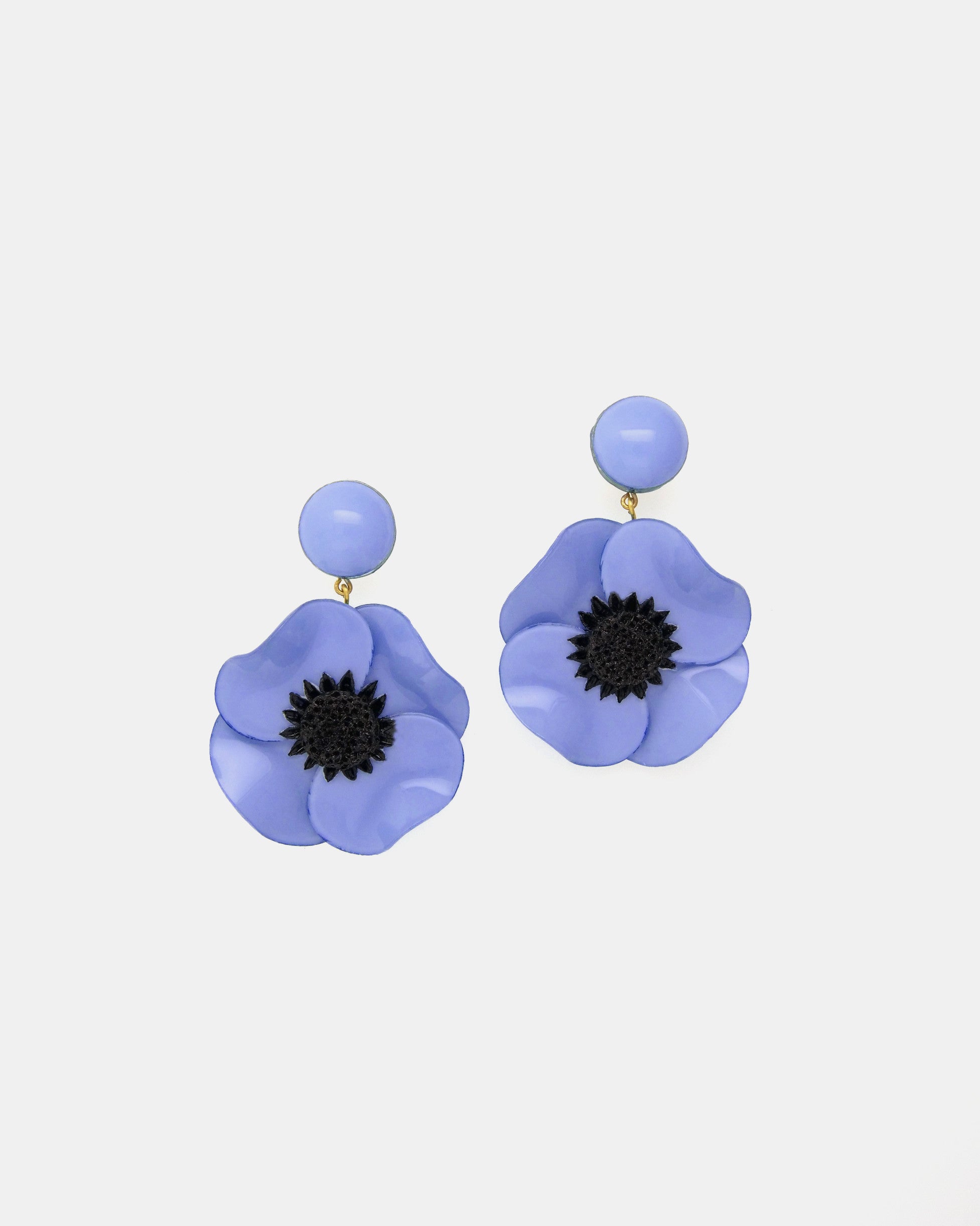 Cadeau de fête des mères original boucles d'oreilles bleuet