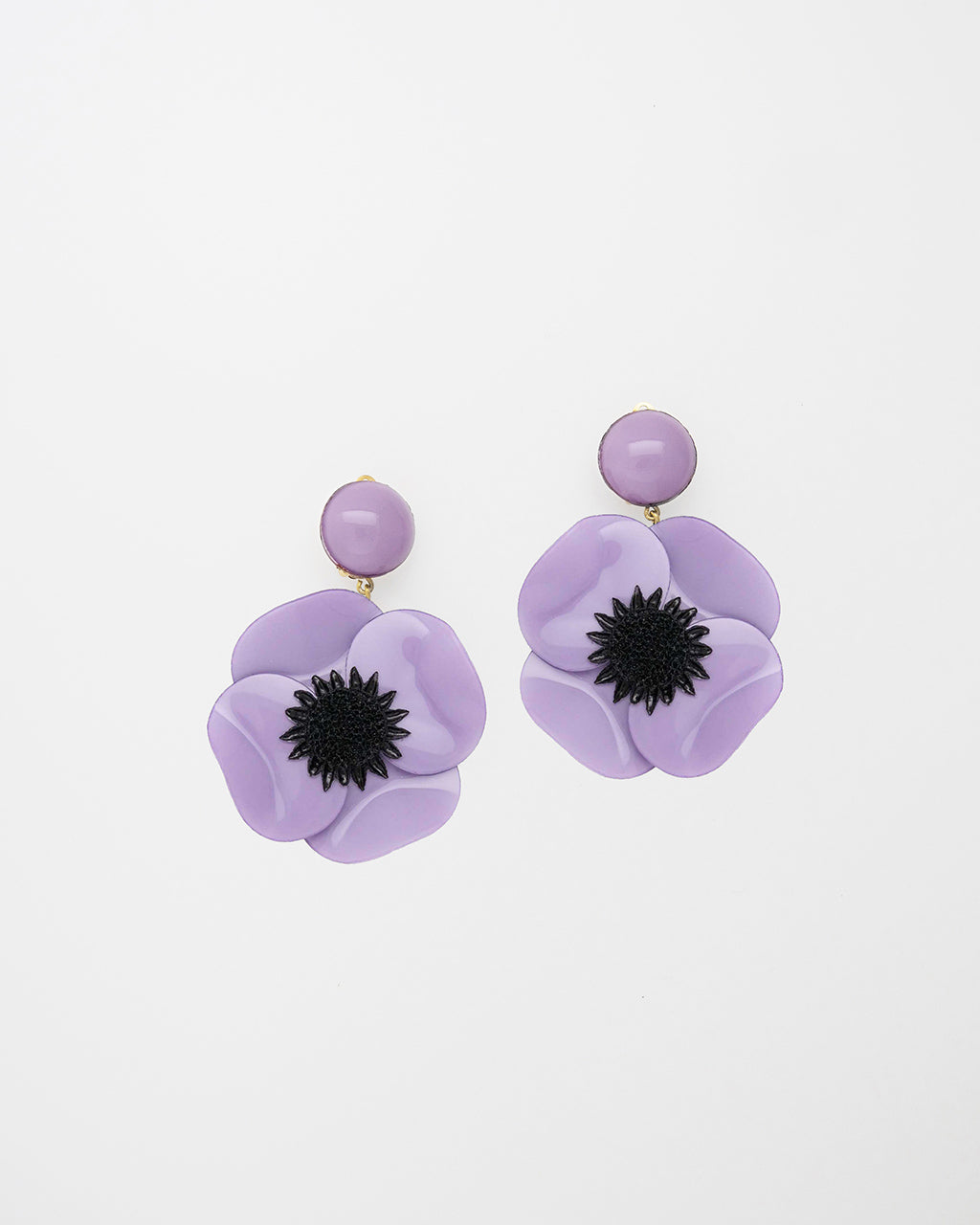 Cadeau de fête des mères original boucles d'oreilles violet