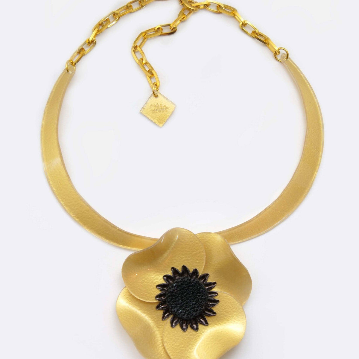 Pendentif Collier Vintage Années 70 Argenté Relief Ajouré - Occasion, Référence 3281