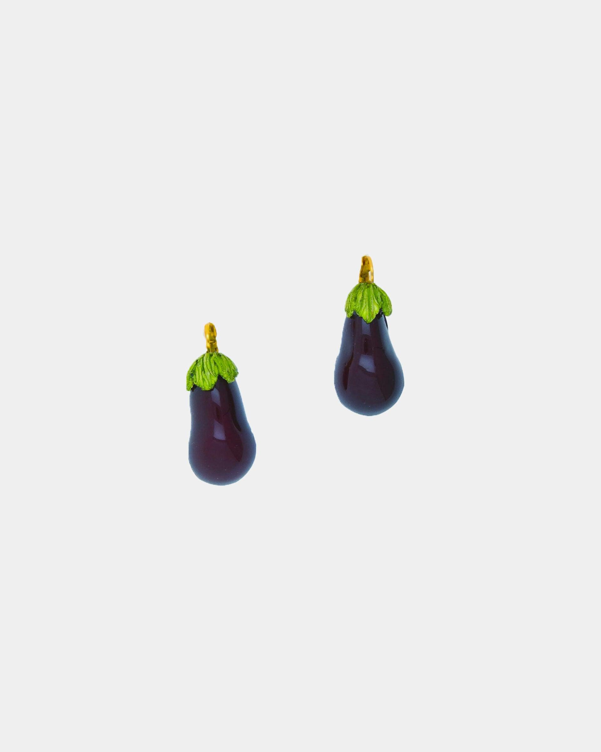 bijou fantaisie coloré, boucles d'oreilles aubergines violettes attaches dormeuses