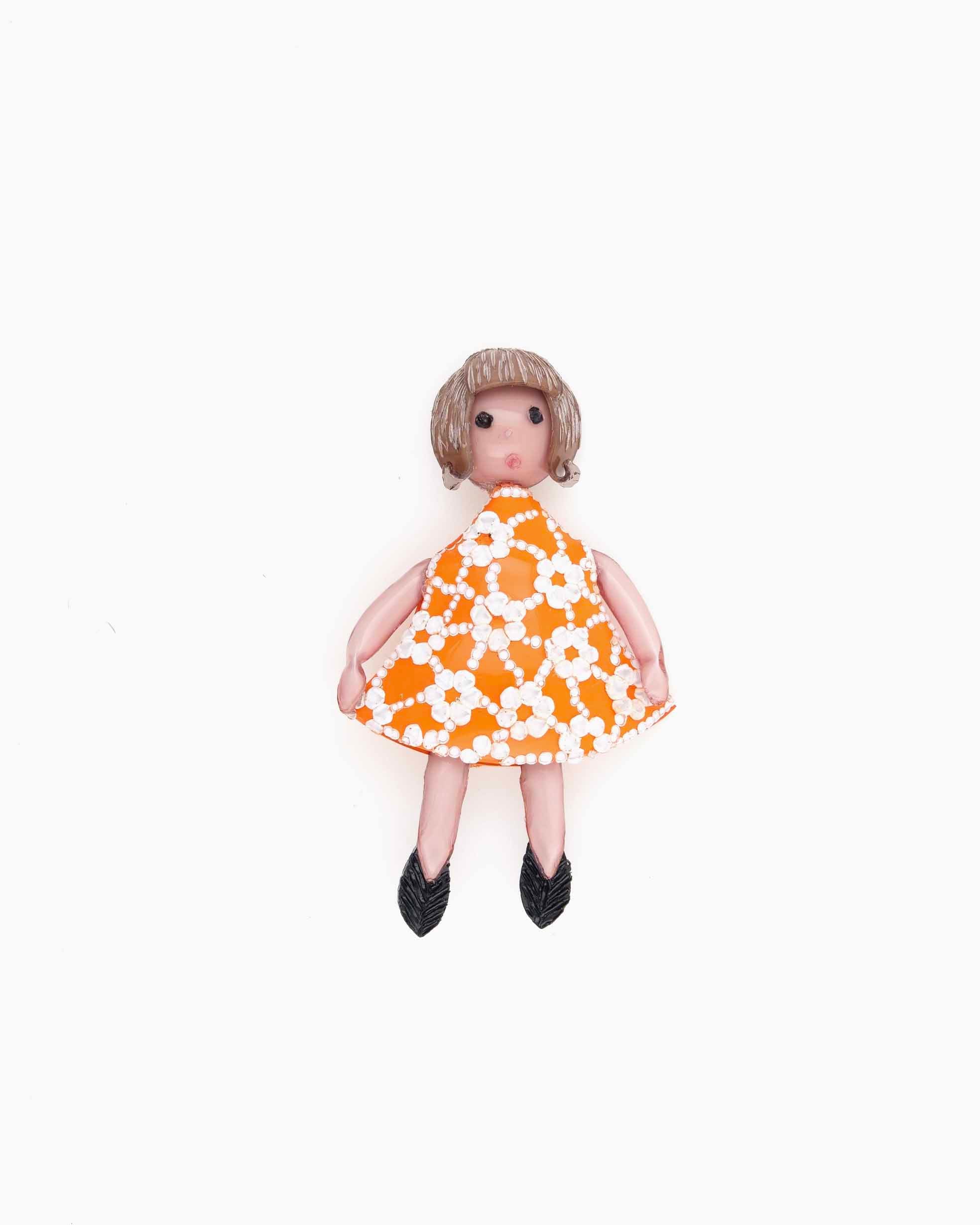 Bijoux fantaisie de qualité petite fille robe orange