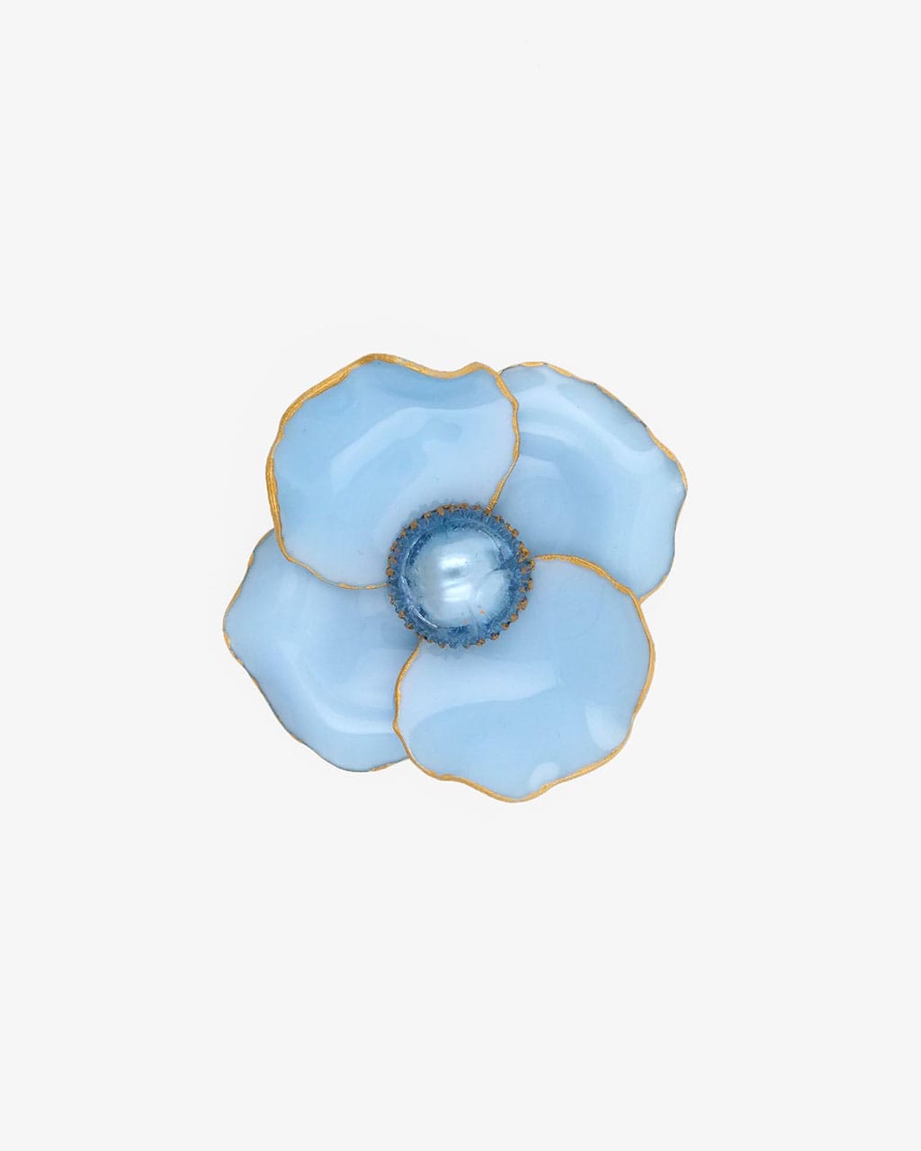 la broche la baule bleue est un bijou vintage