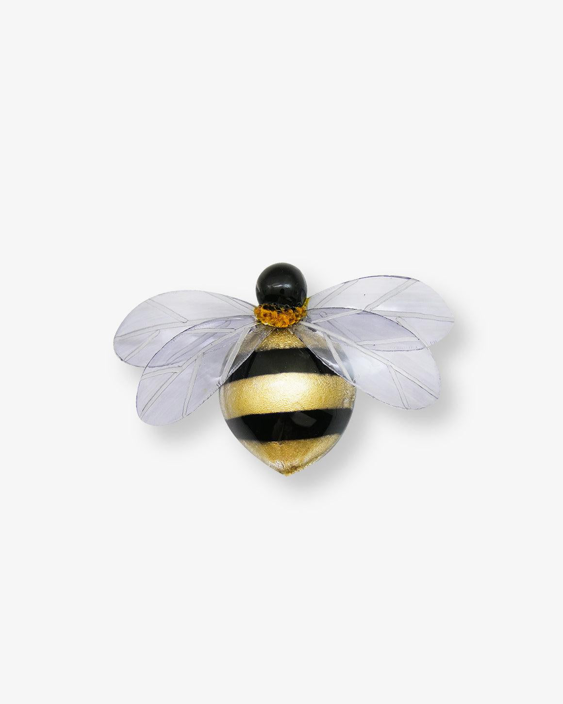 Grande broche abeille dorée