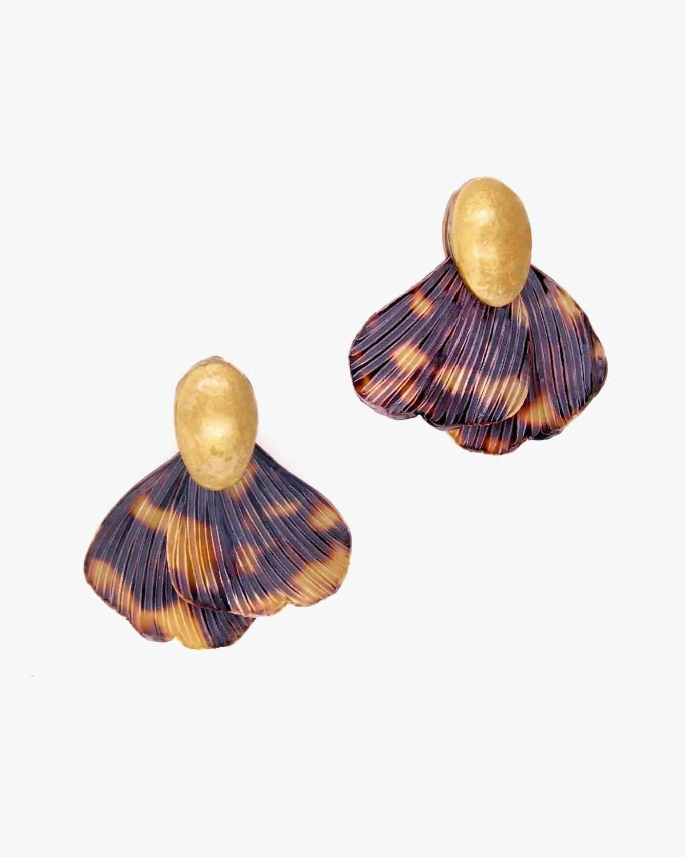 Boucles d'oreilles bijoux colorés léopard