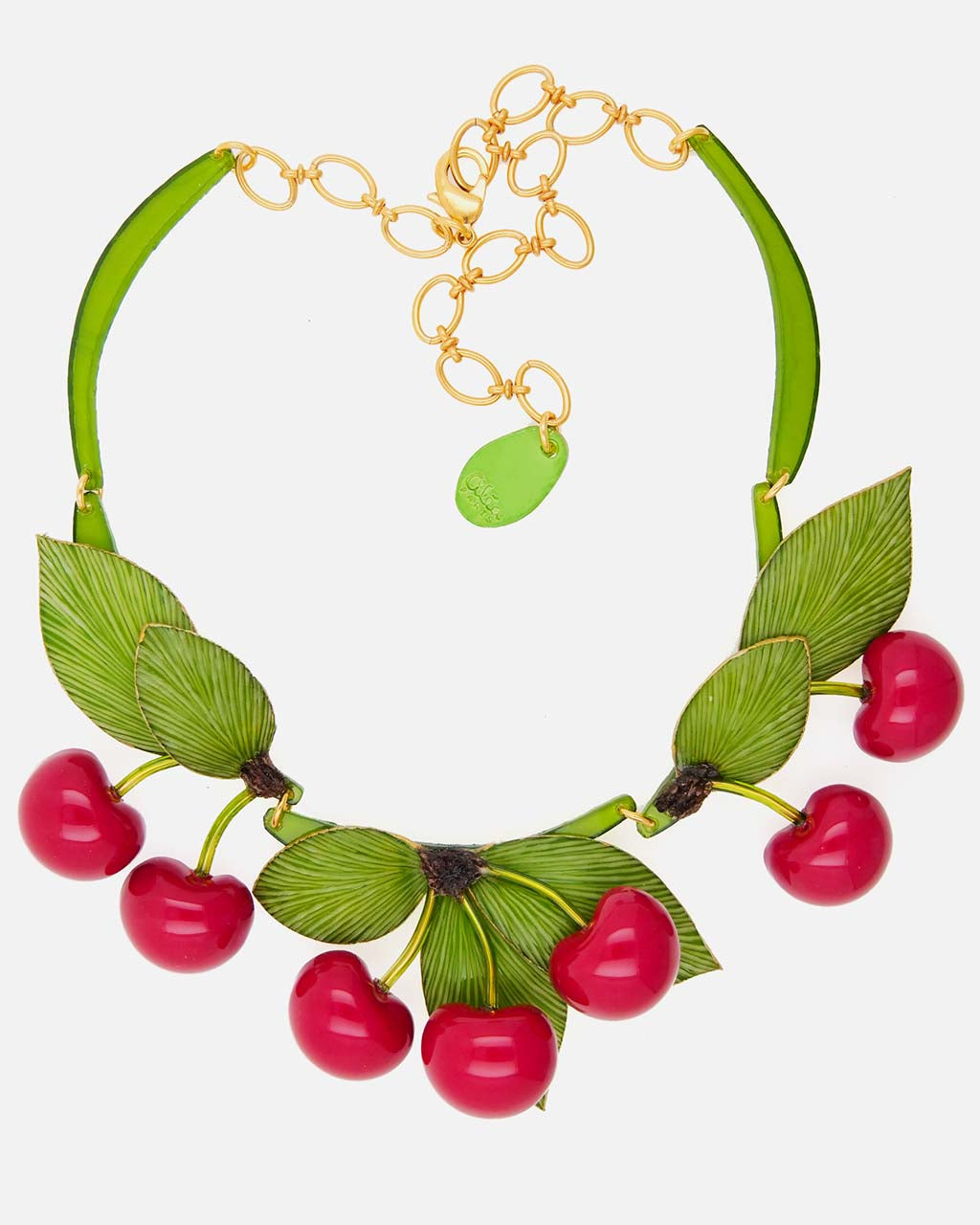 collier cerise Napoléon, l'un de nos bijoux creation artisanale Ciléa Paris tous entièrement fait à la main en France