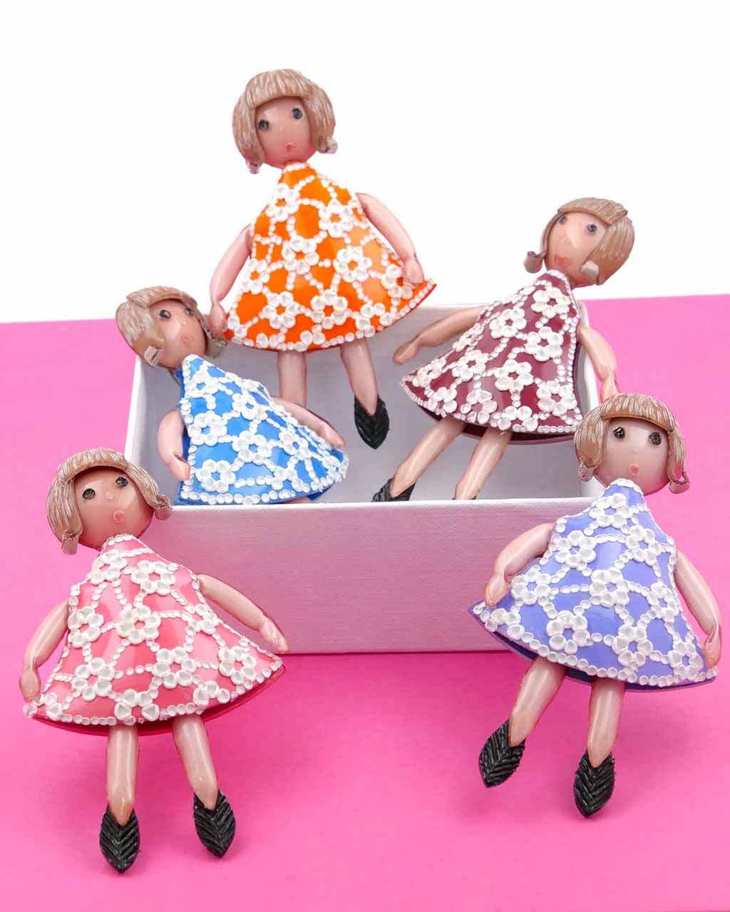 all-groups Broches bijoux fantaisie de qualité multicolores