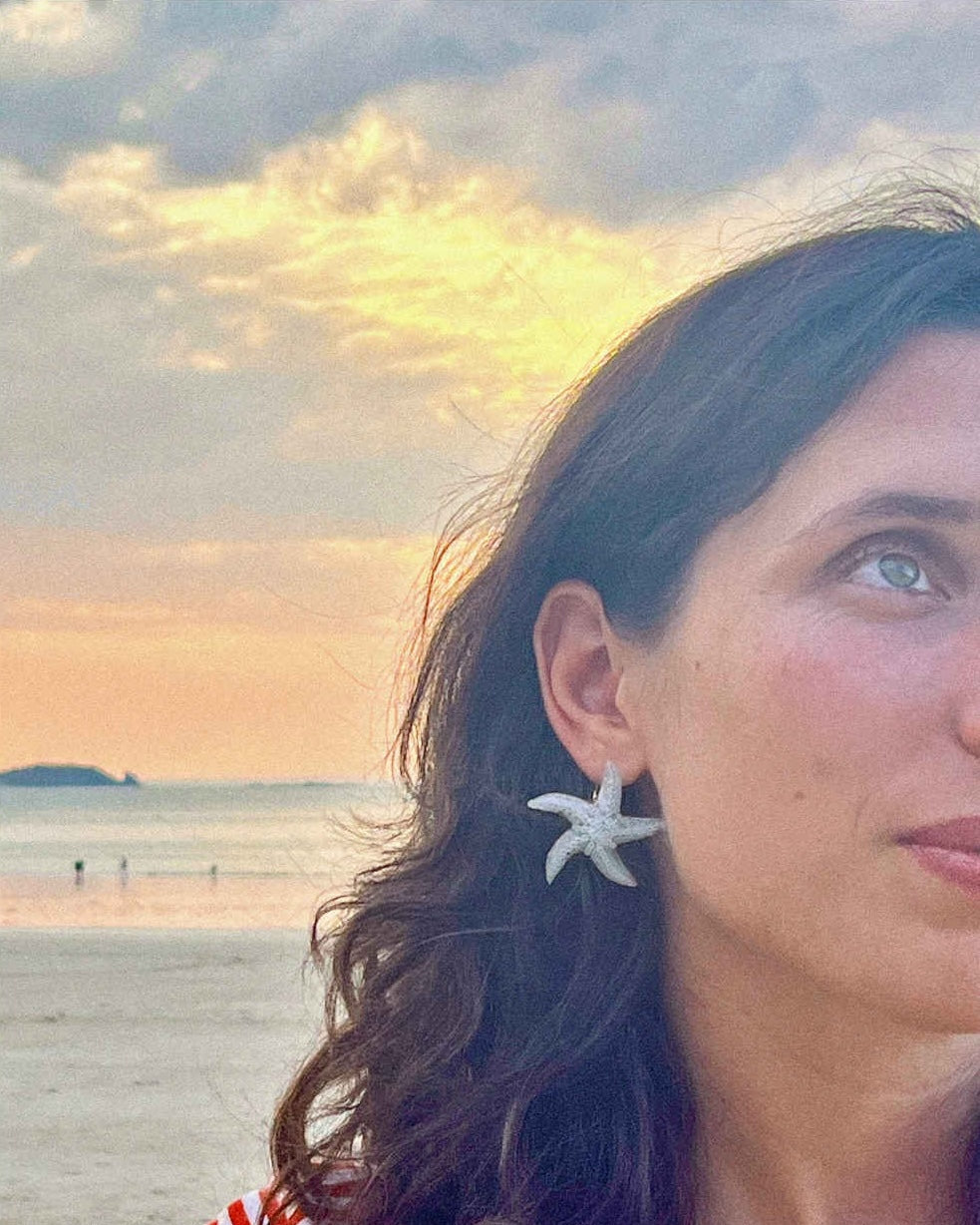 all-groups bijoux oreille bleu tendance