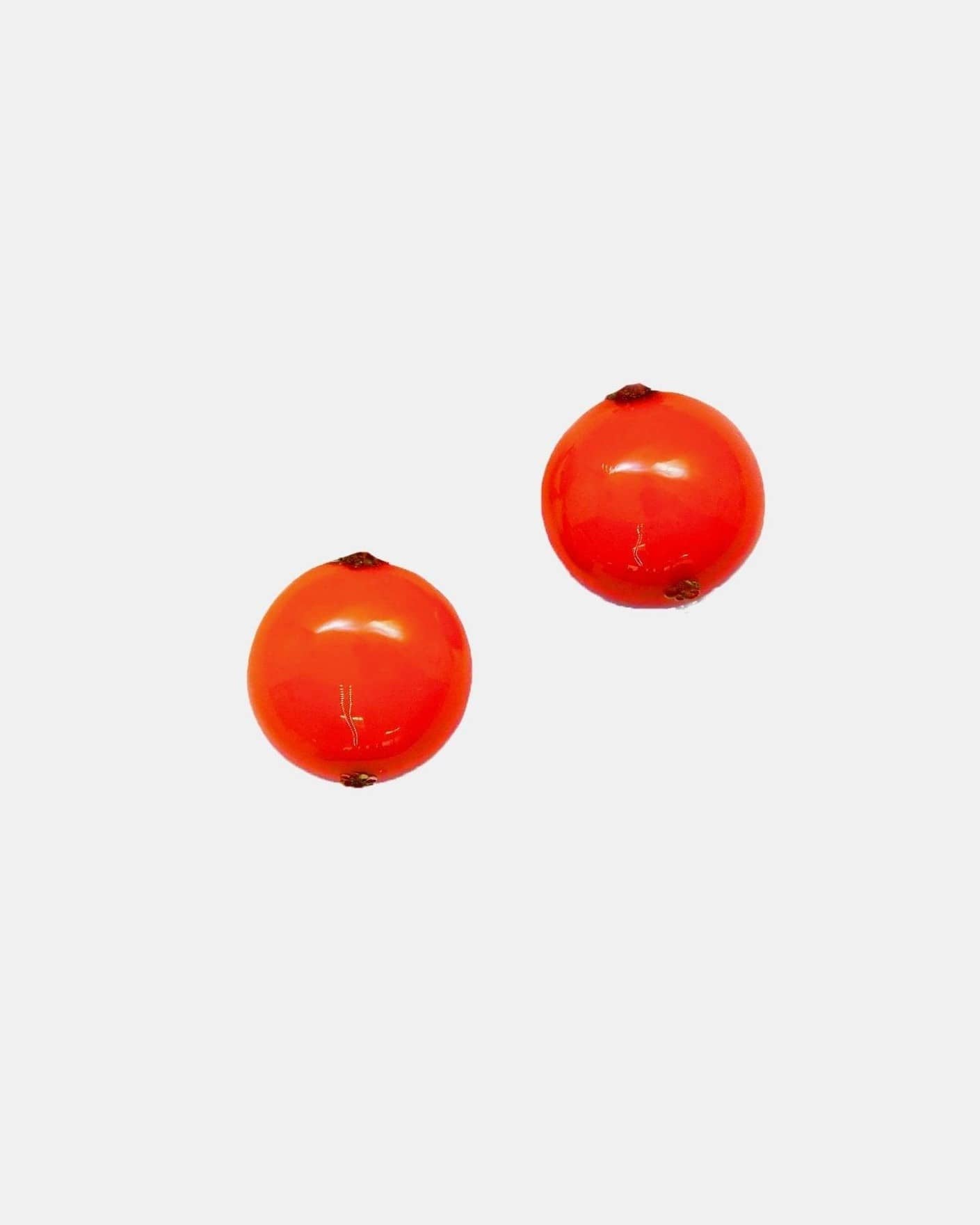 boucles d'oreilles oranges attaches clips