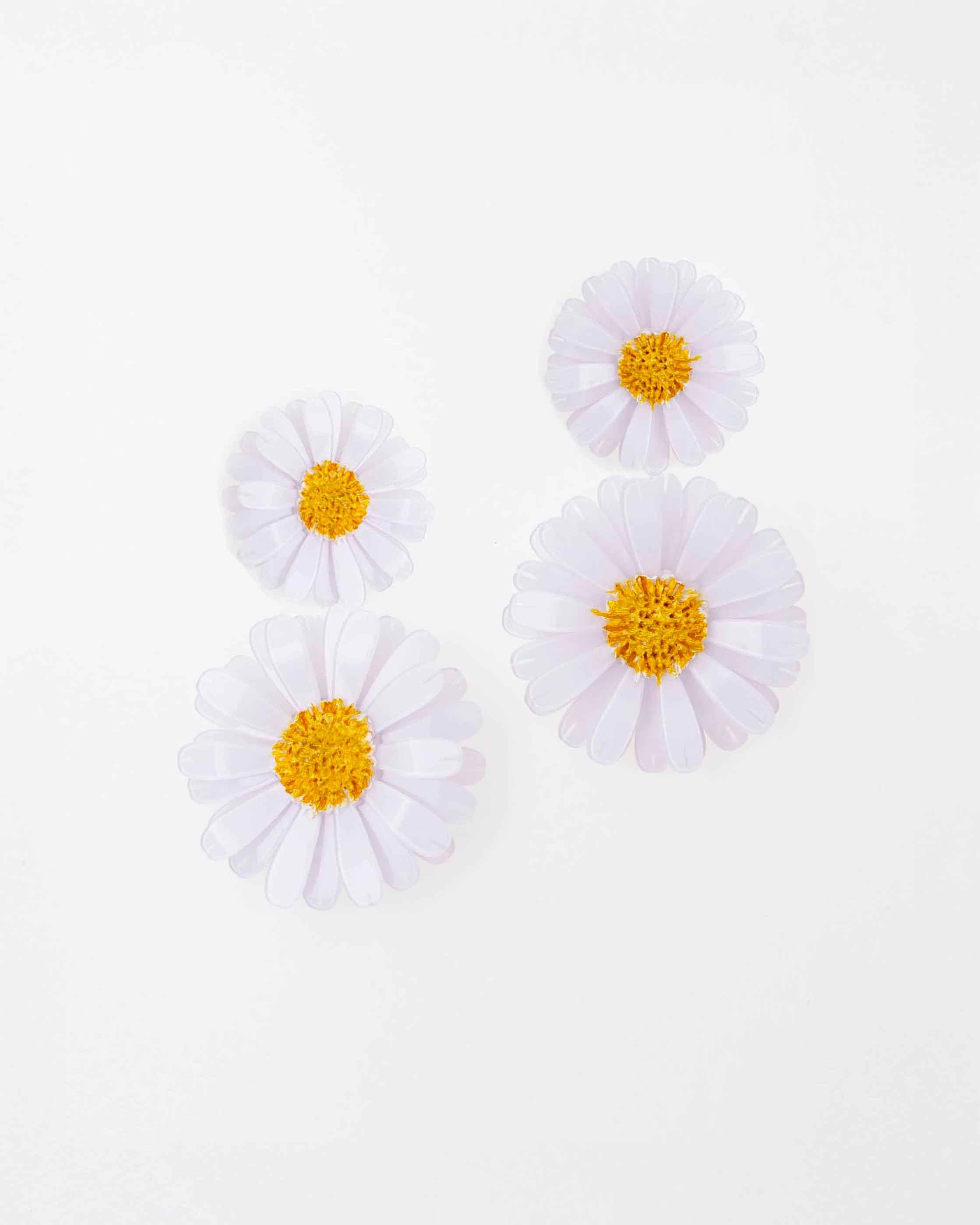 all-groups Boucle d'oreille femme pendante marguerite