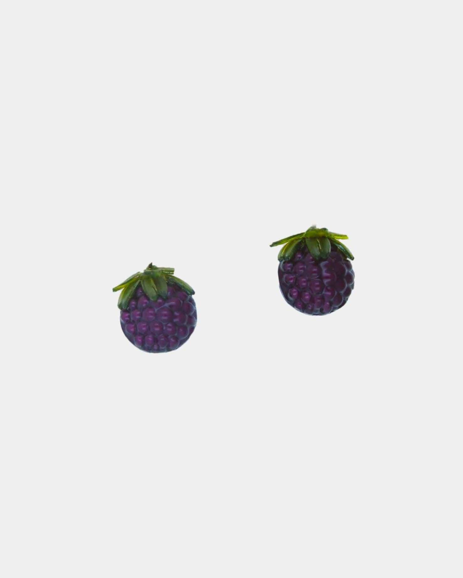 boucles d'oreilles fantaisie tendances mures violettes