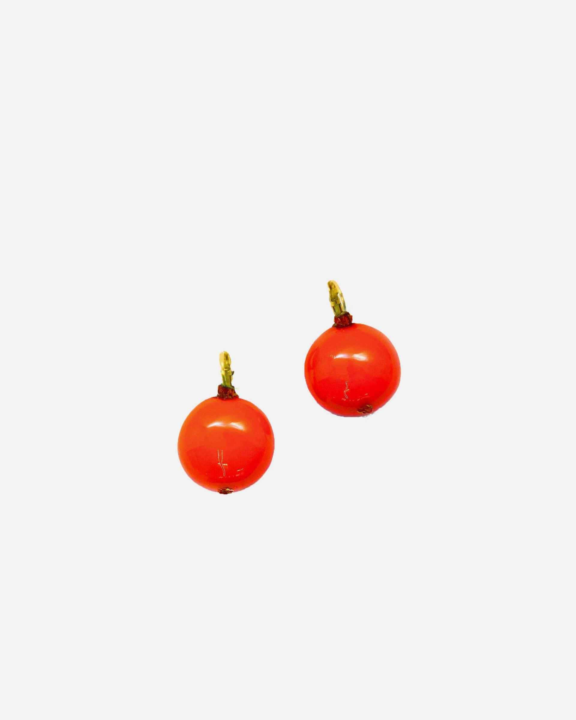 boucles d'oreilles fruit orange attaches dormeuses