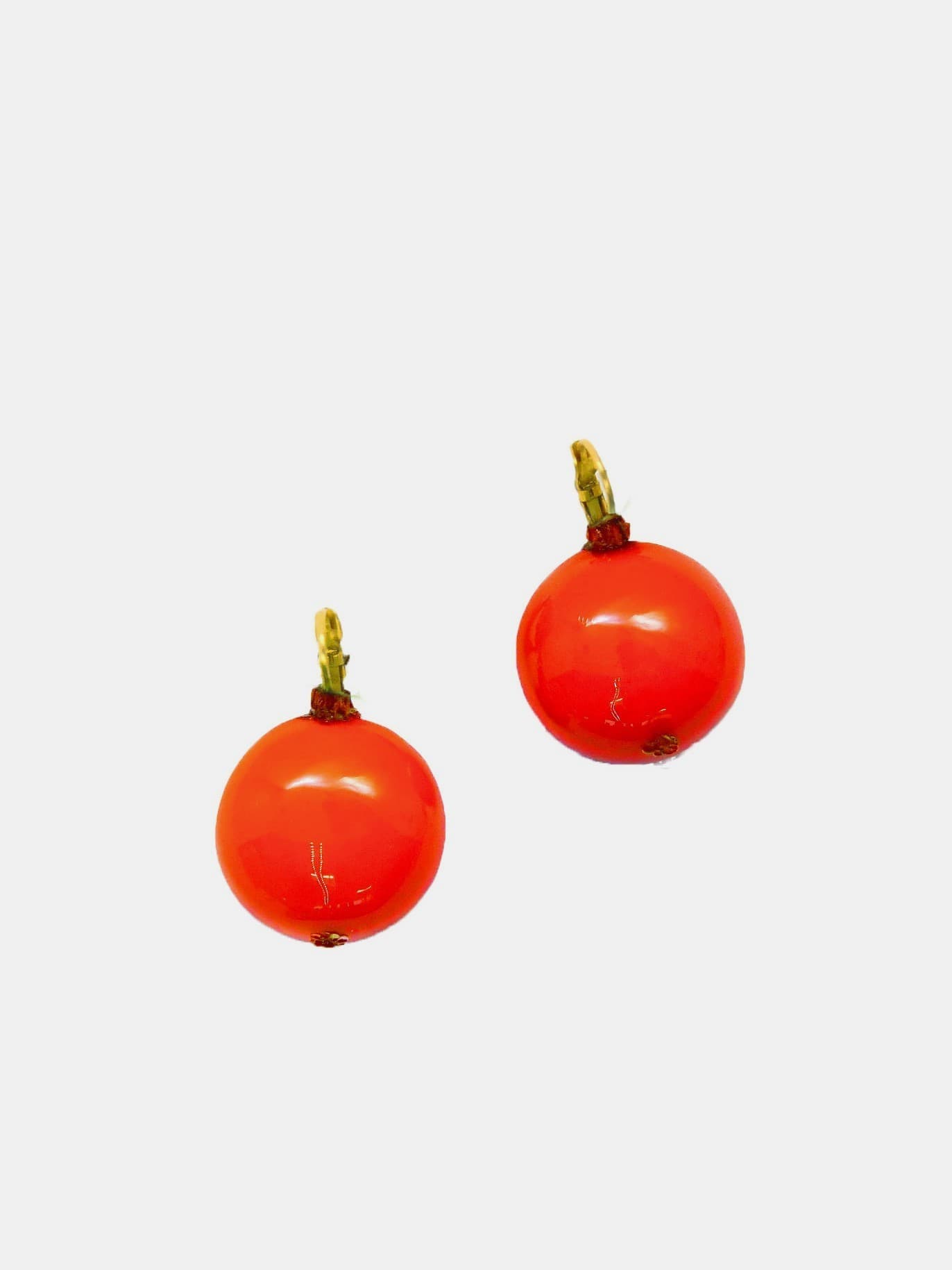 boucles d'oreilles fruit orange attaches dormeuses