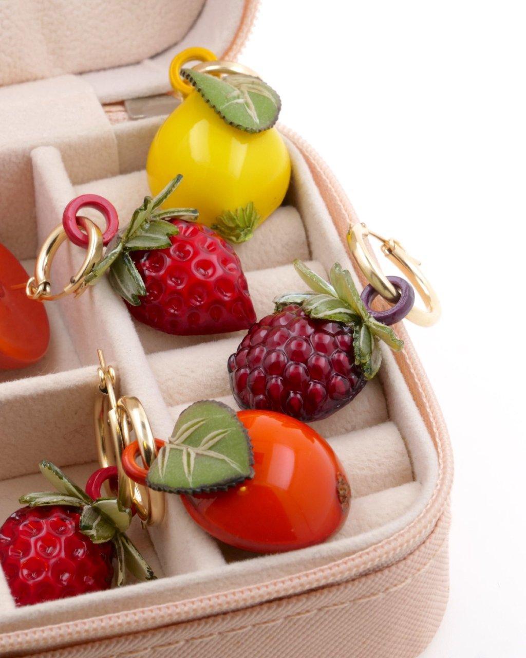 all-groups Boucles d'oreilles créoles avec charms fruits