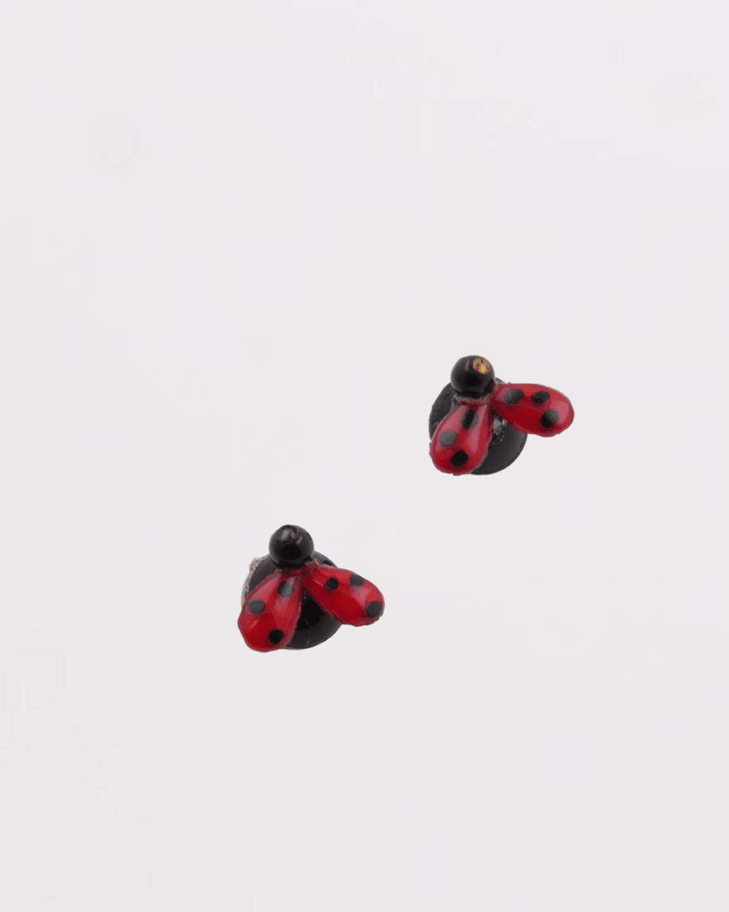 Mini boucles coccinelles attaches clips