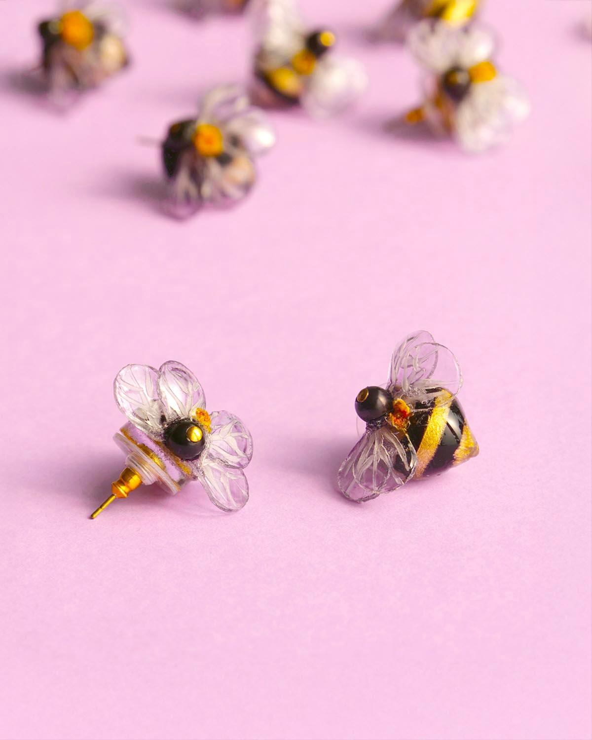 all-groups Petites boucles d'oreilles fantaisie abeille