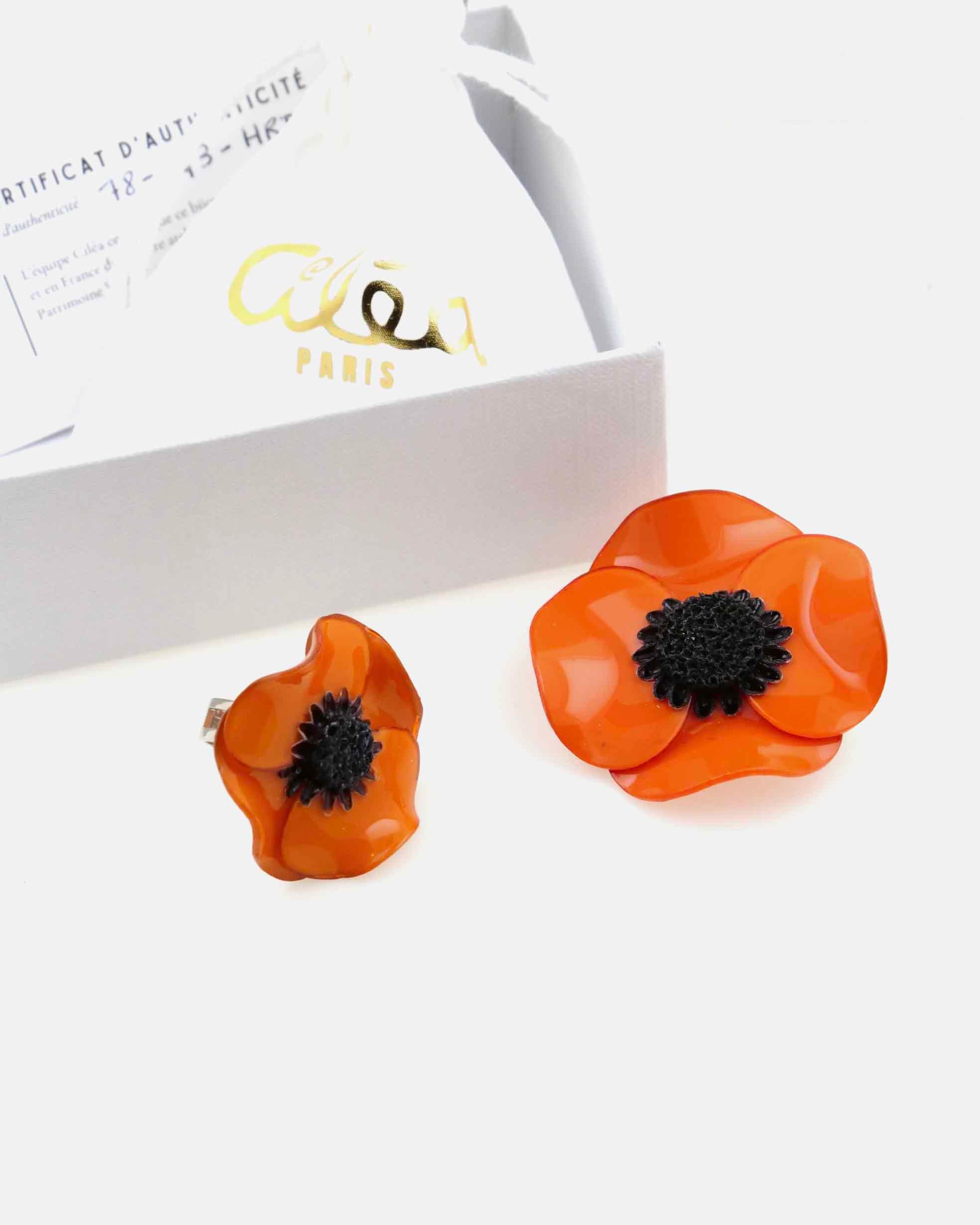 Box de cadeau avec bijoux oranges