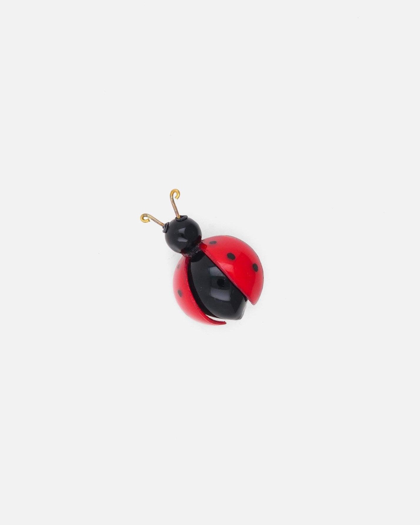 Broches bijou coccinelle rouge aux pois noirs