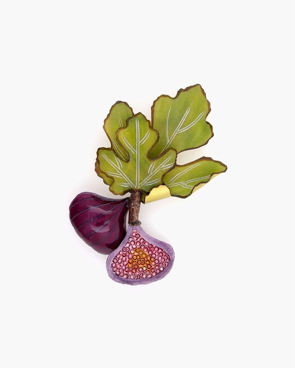 all-groups Broches originales figue de couleur violet