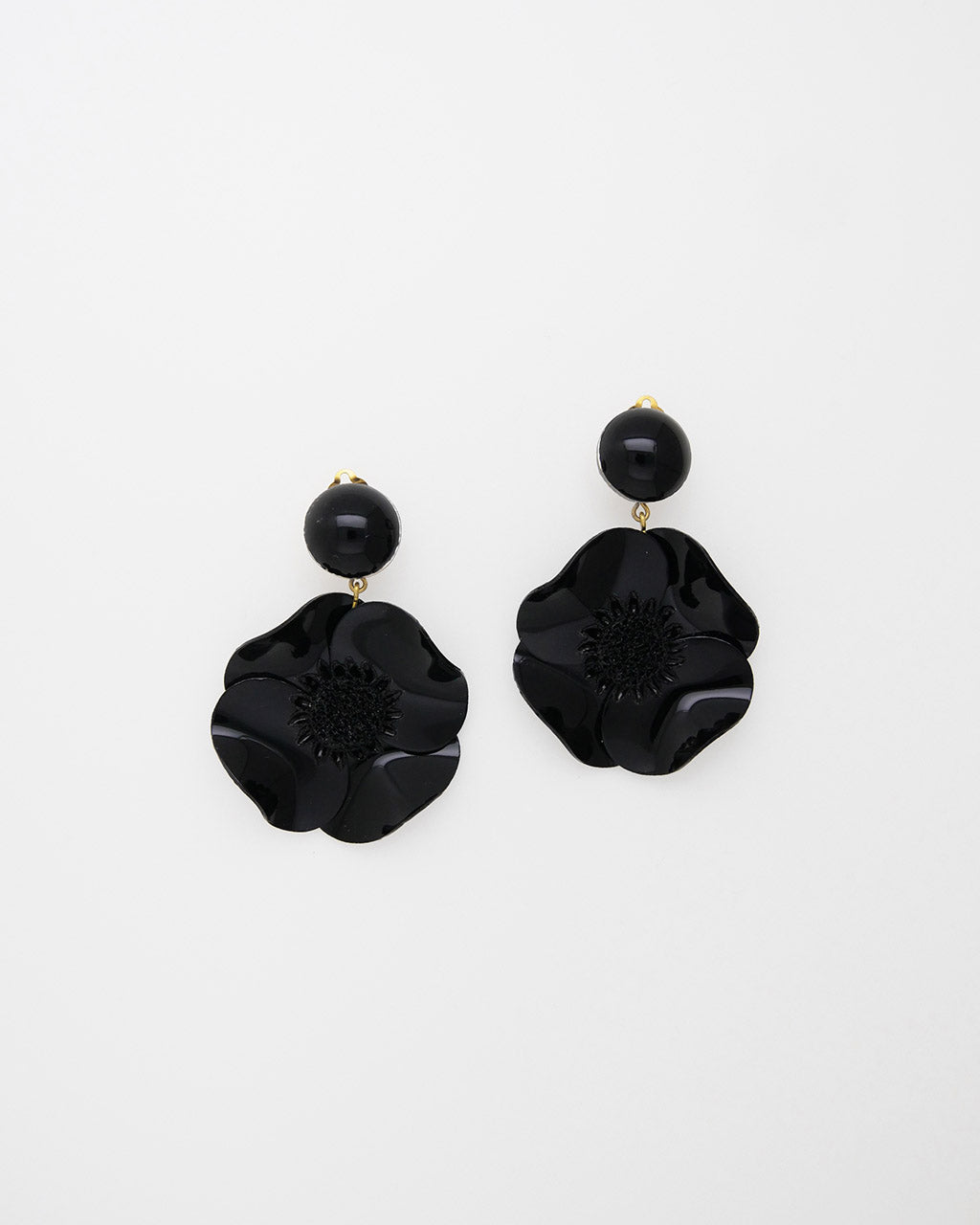 Cadeau de fête des mères original boucles d'oreilles noires