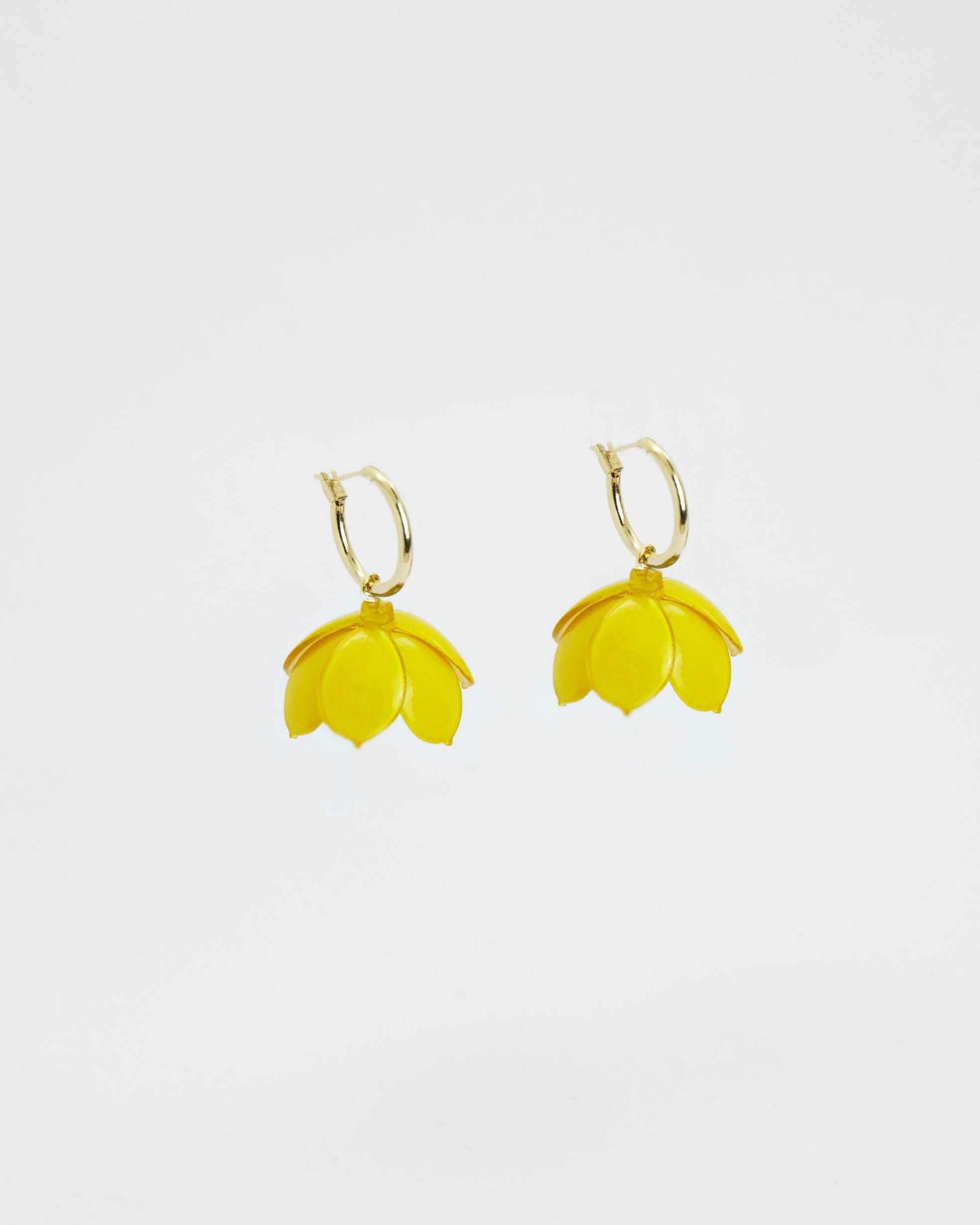 Bijoux créoles en argent ou or couleur jaune