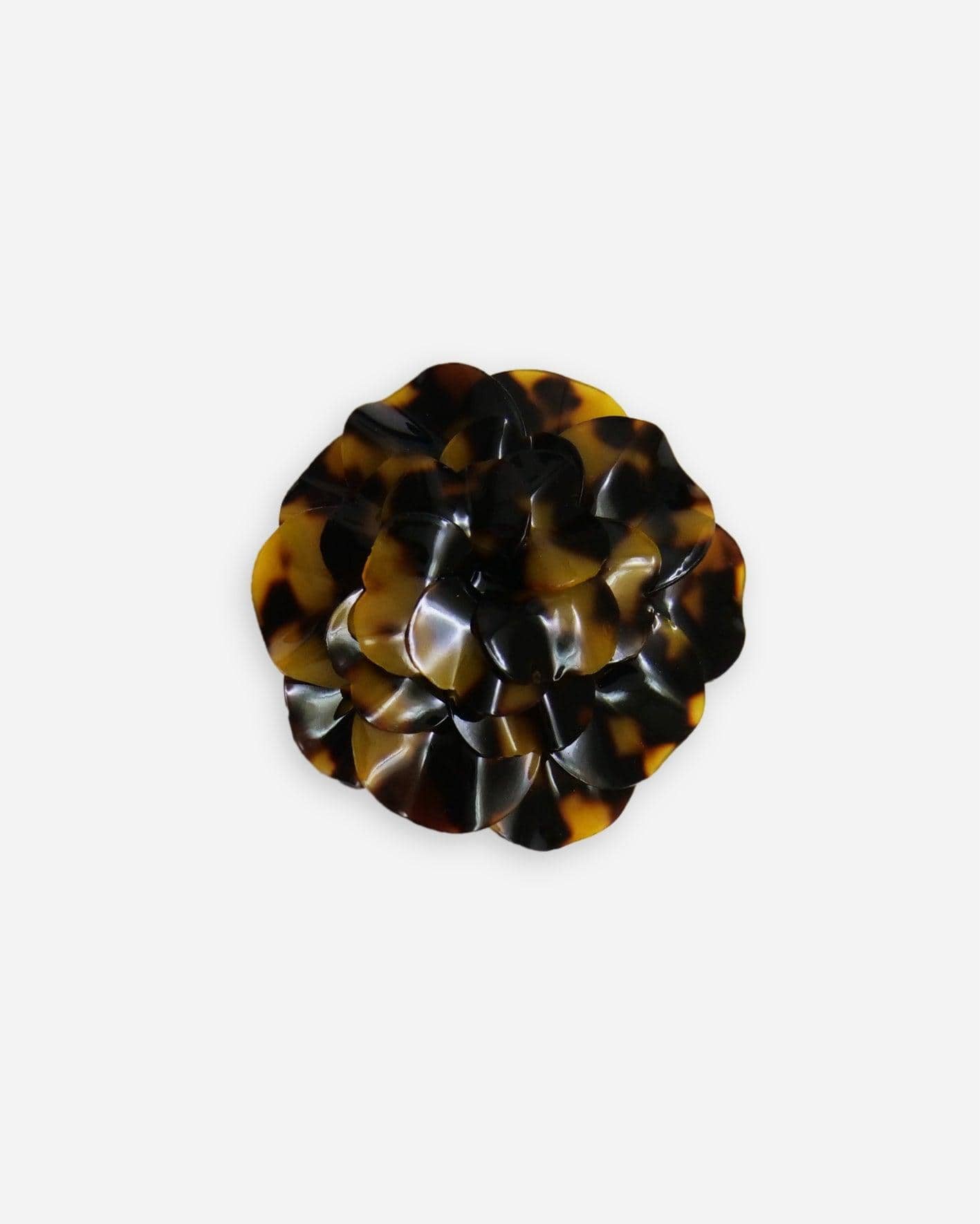 broche fleur mariage motif leopard