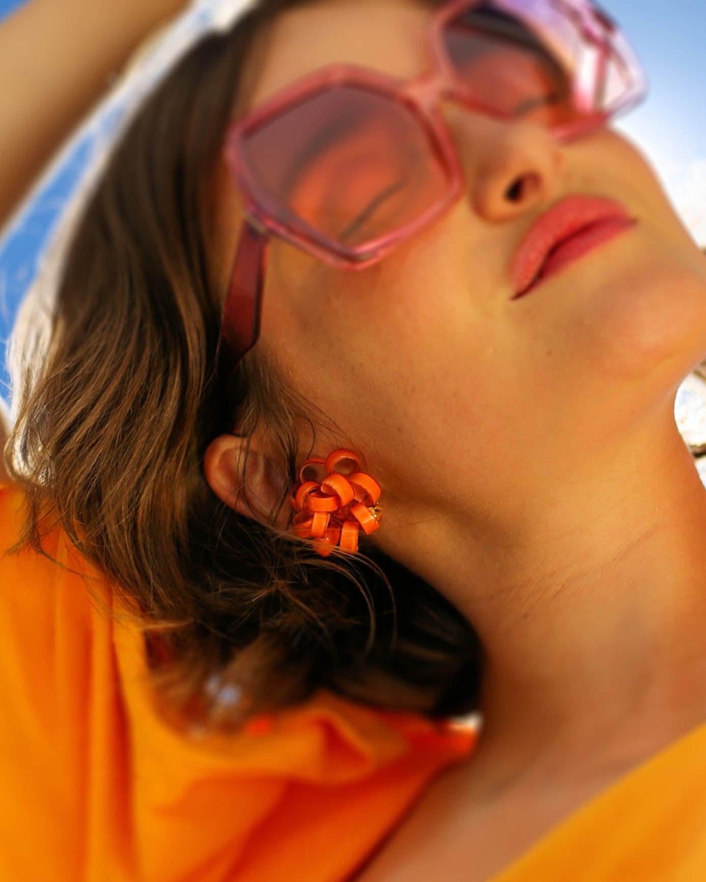 all-groups Boucles d'oreilles fantaisie colorées oranges