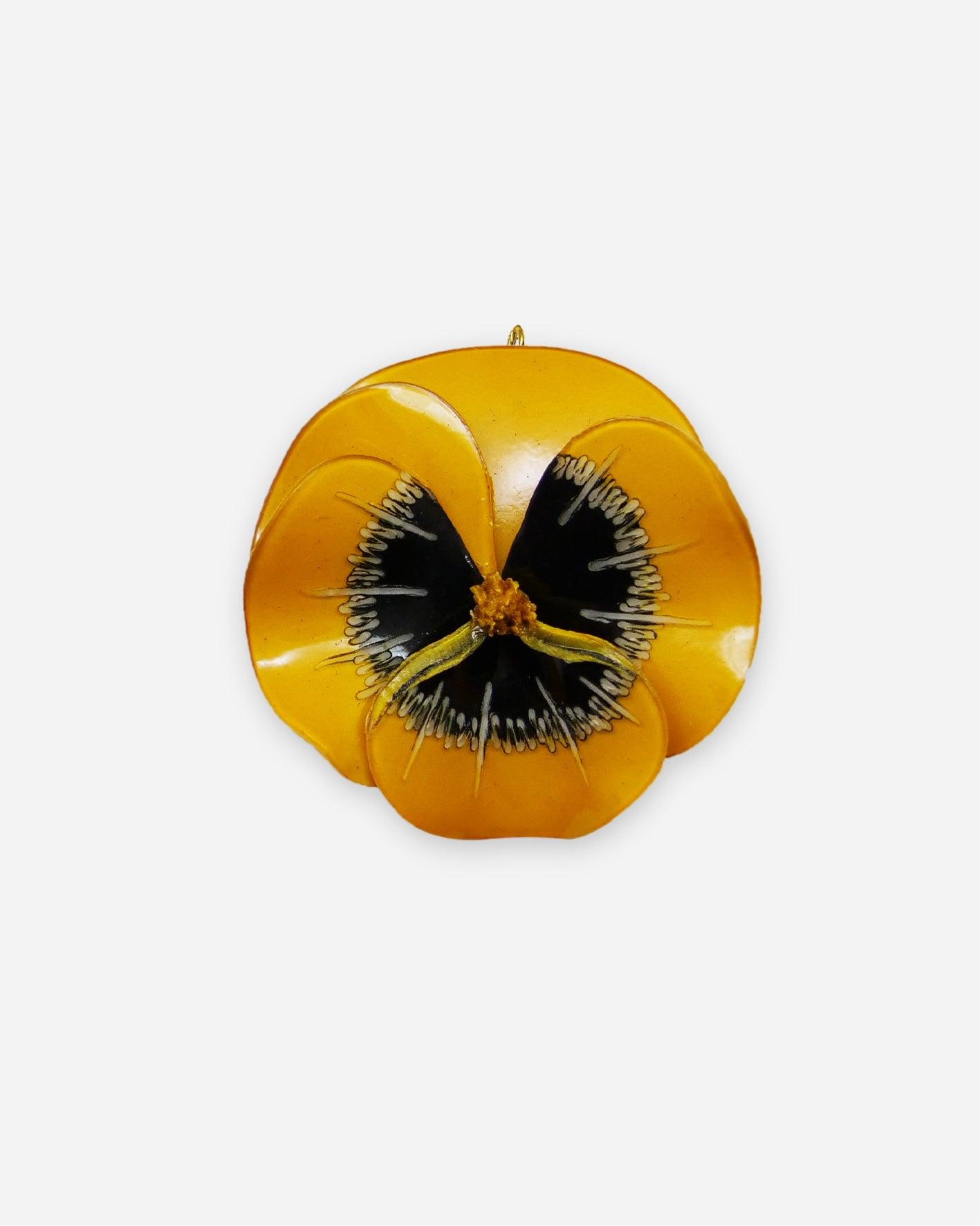 Grand pendentif personnalisé jaune sans chaine