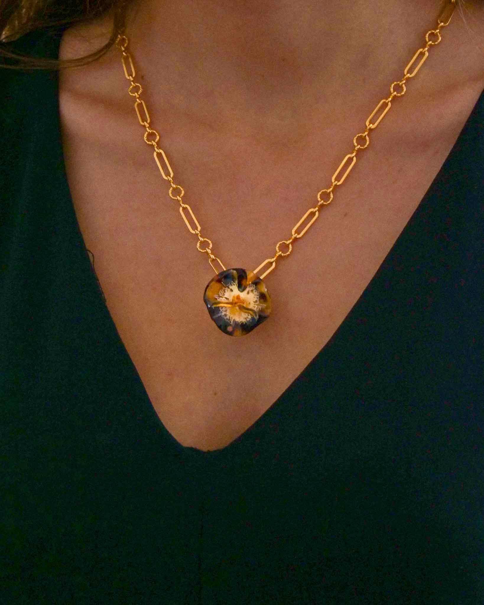 all-groups Pendentif femme original motif léopard