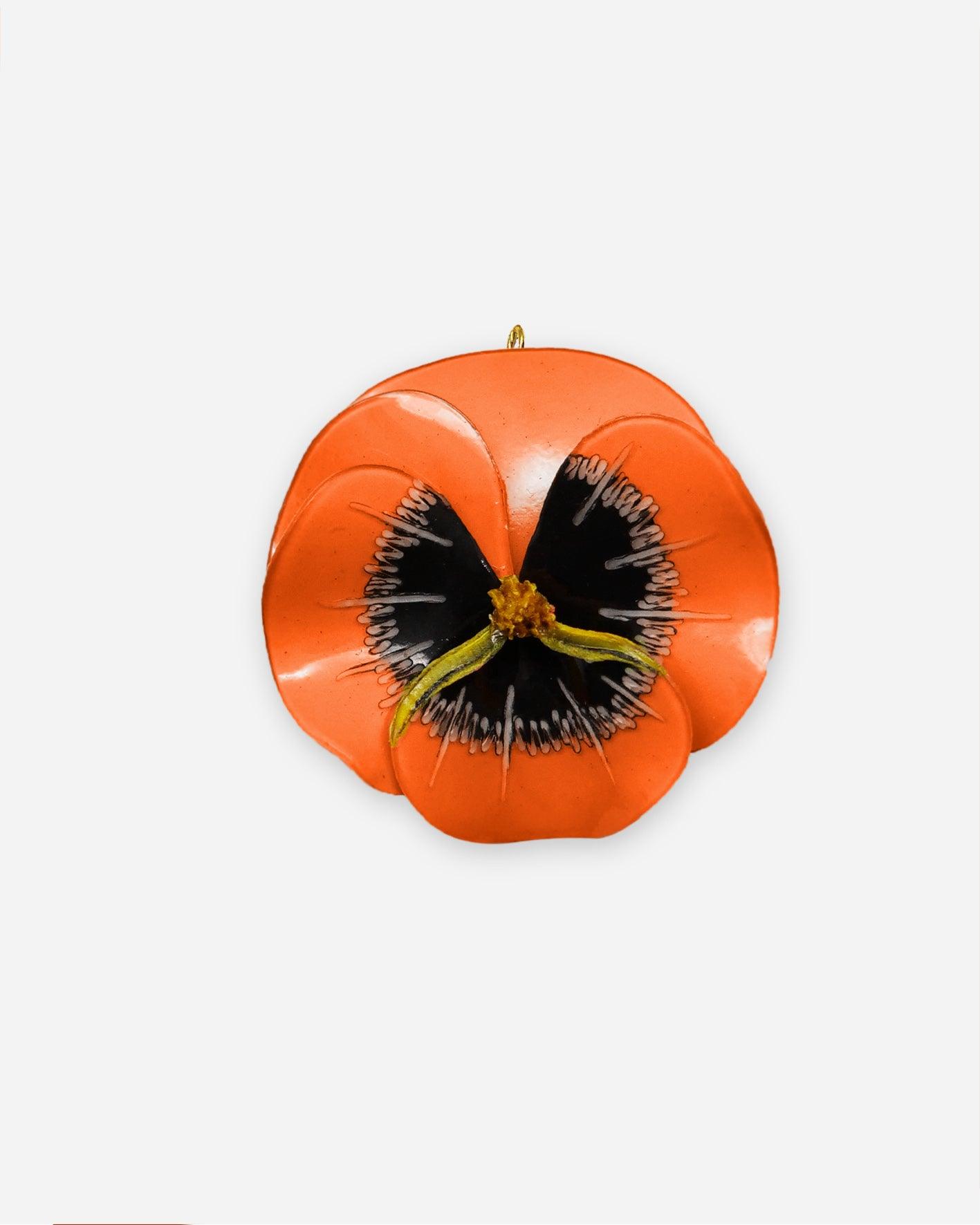 Grand pendentif personnalisé orange sans chaine