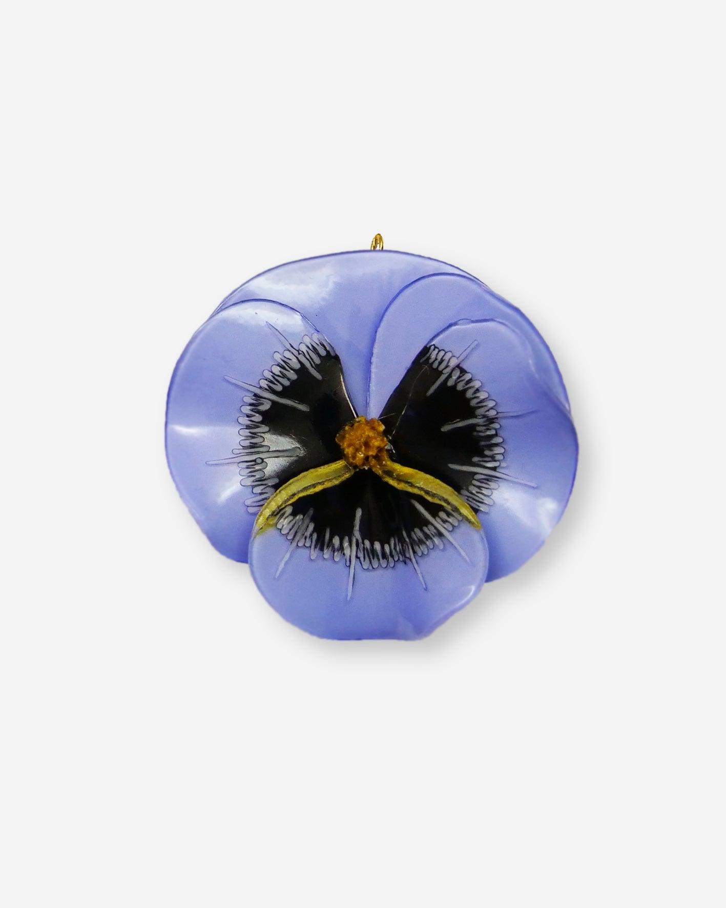 Grand pendentif personnalisé bleuet sans chaine