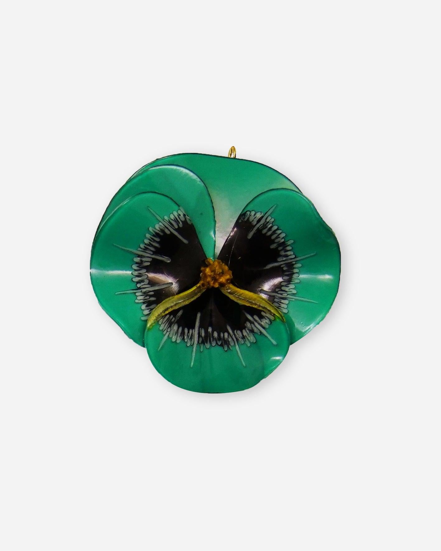 Grand pendentif personnalisé vert sans chaine