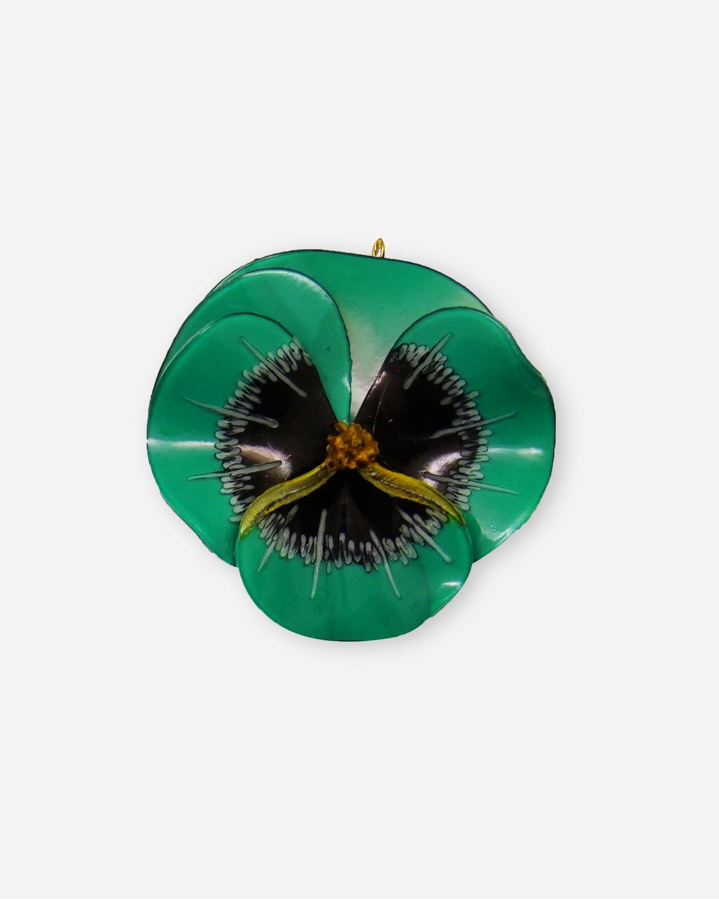 Grand pendentif personnalisé vert sans chaine