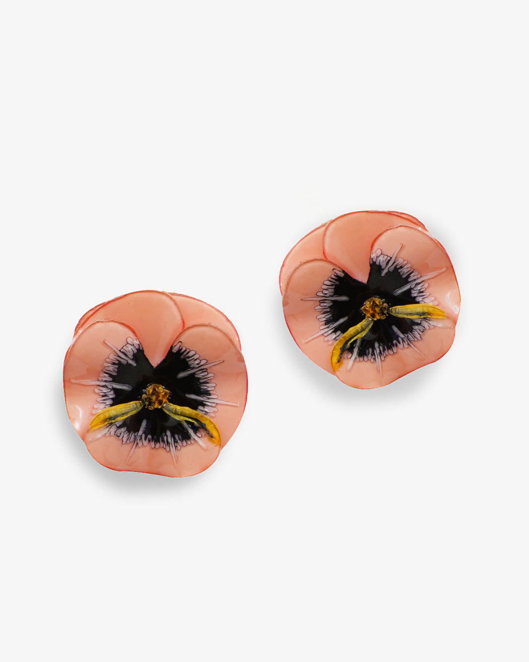 Grandes boucles d'oreilles colorées roses
