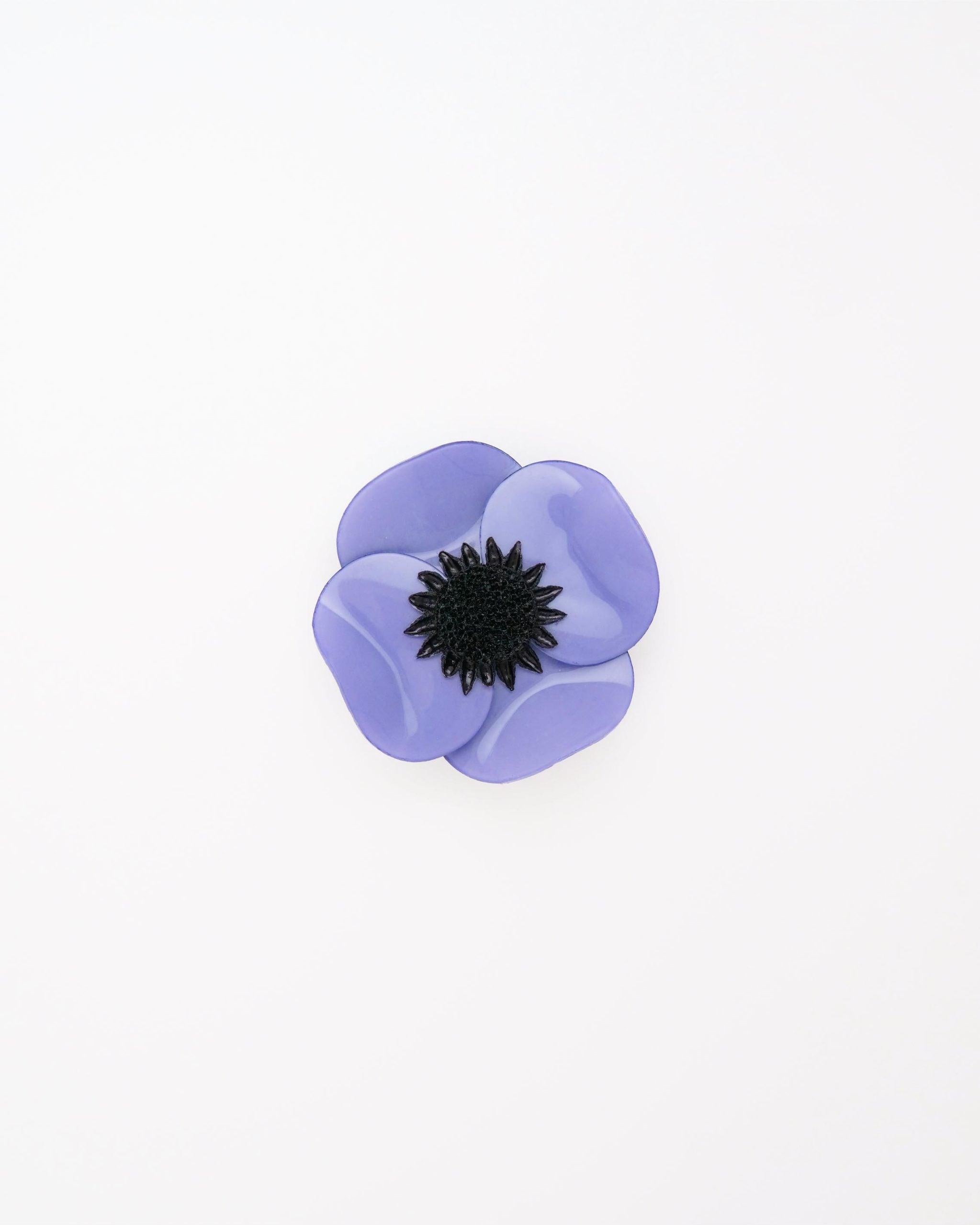 petite bague fantaisie fleurie couleur bleuet