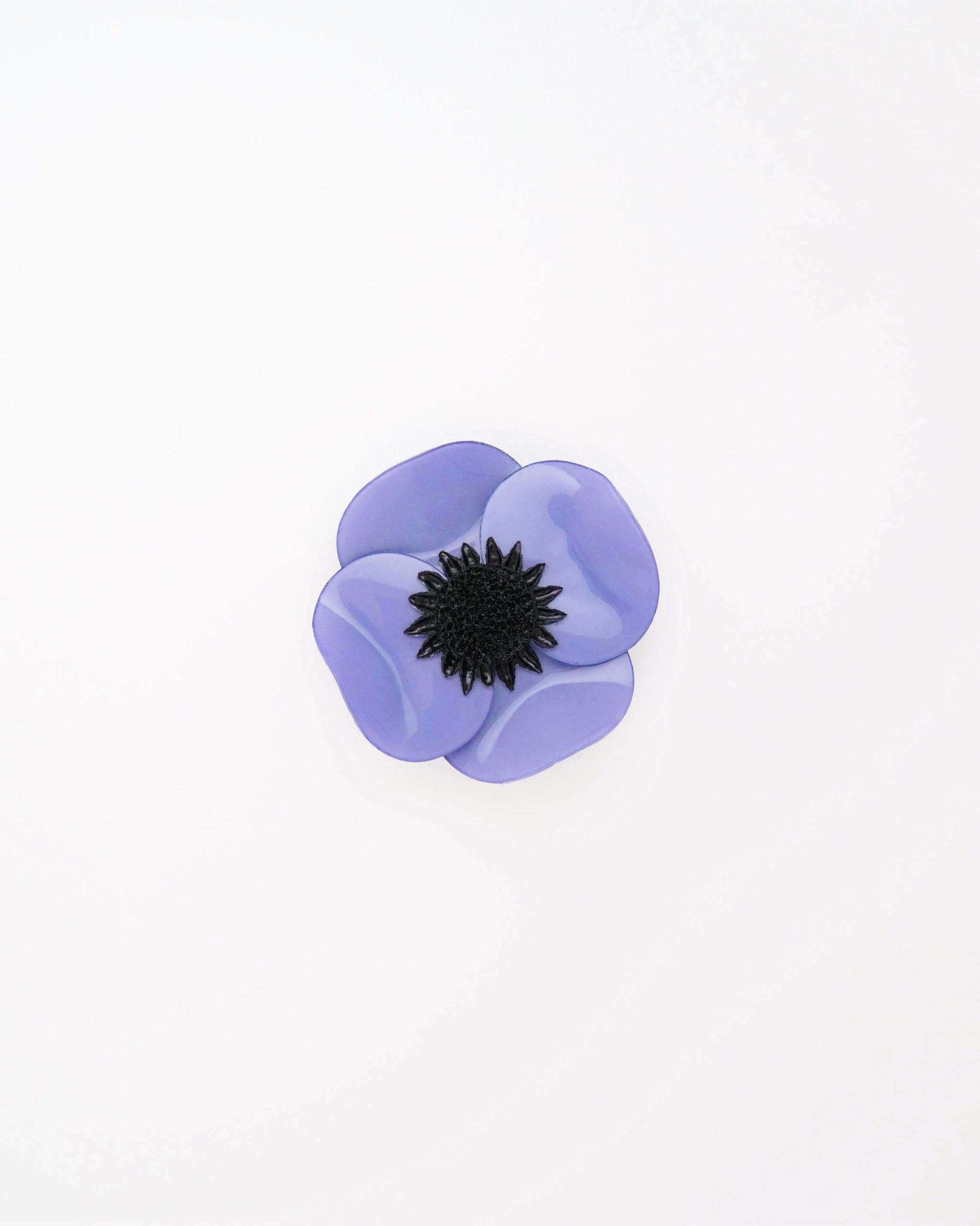 petite bague fantaisie fleurie couleur bleuet
