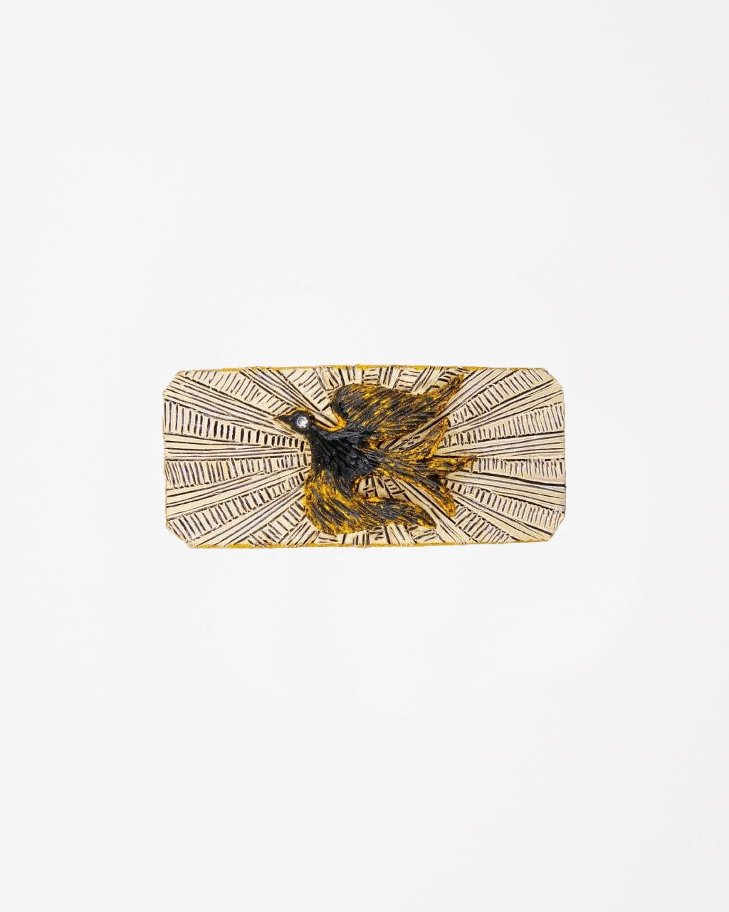 Cette barrette cheveux femme est la pièce unique n°22 de la collection Cabinet de curiosités créée par Ciléa Paris.