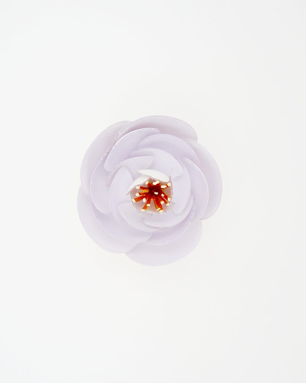 bijoux fantaisie femme en ligne, broche fleur blanche, véritable pièce unique n°42