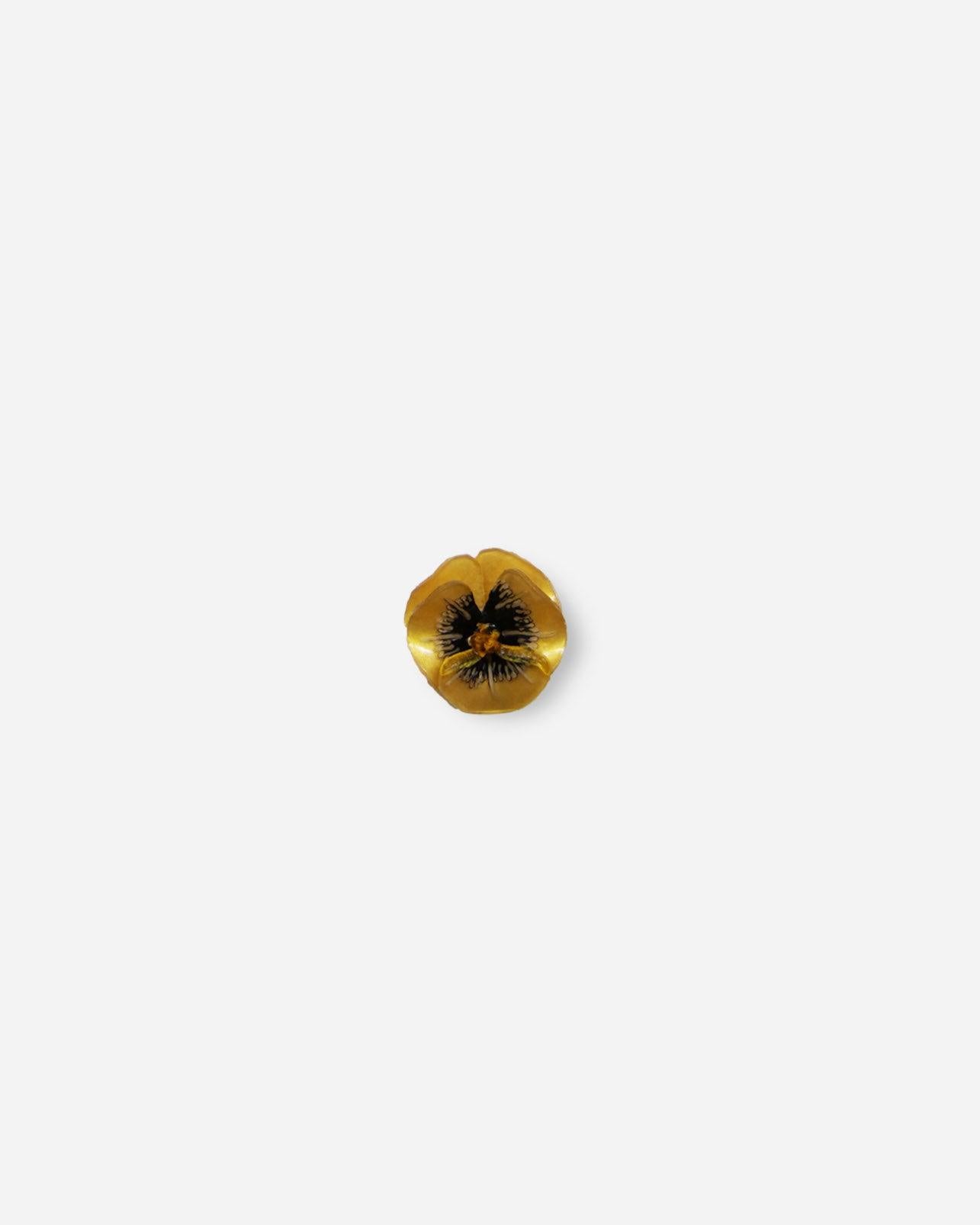 Petit pin's fleur de couleur doré