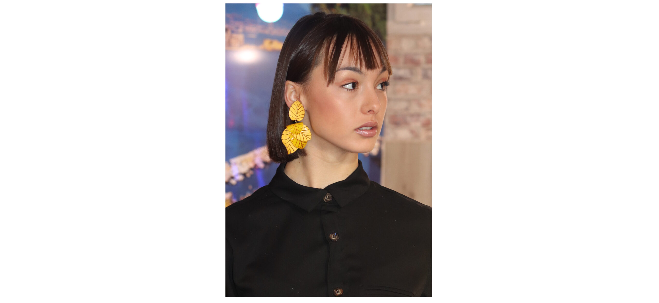 what-to-wear-yellow-earrings-with