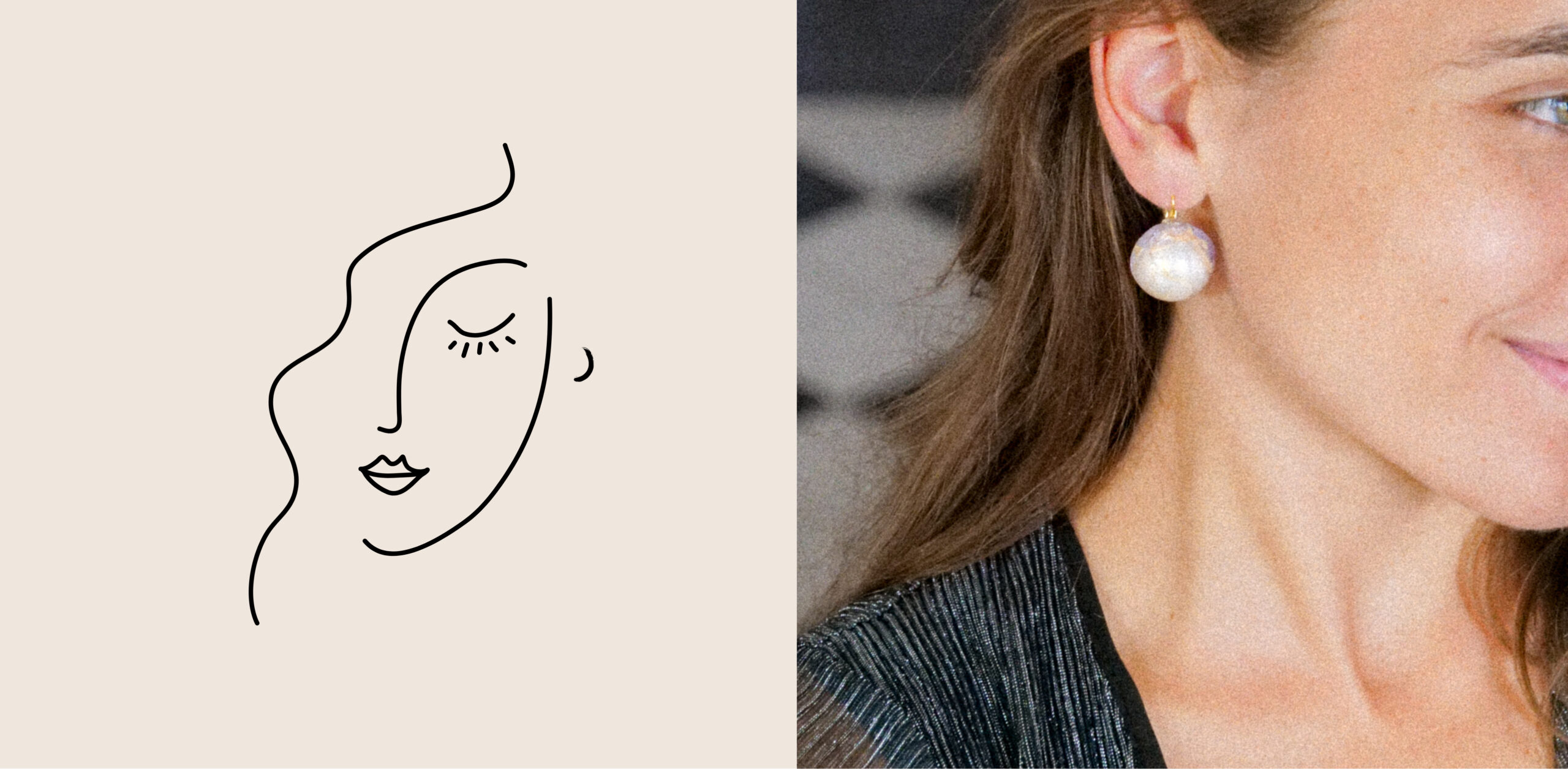 Maxi boucles d'oreilles Géranium pendantes  Des boucles d'oreilles  originales par Ciléa Paris - Ciléa