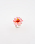 bague fleurs originale unique rose, un colorant artisanal fabriqué en France