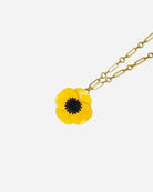 pendentif artisanal fantaisie pour femme élégante jaune