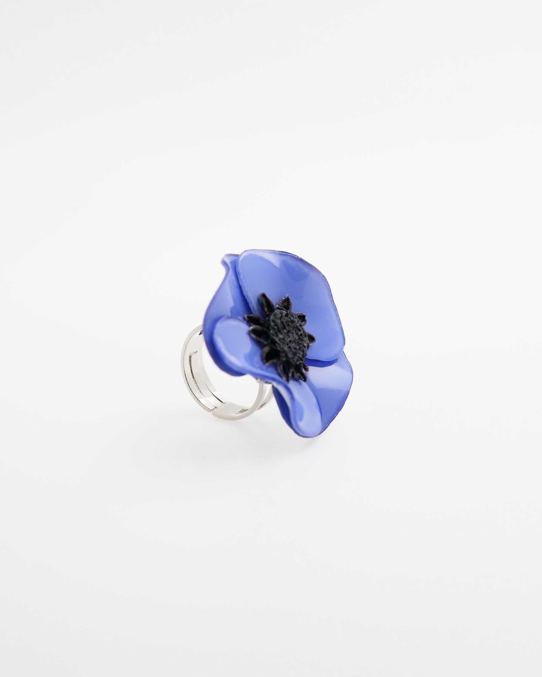 all-groups Petite bague fantaisie de couleur bleuet
