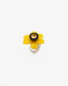 bague originale pour femme jaune qui incarne le soleil 