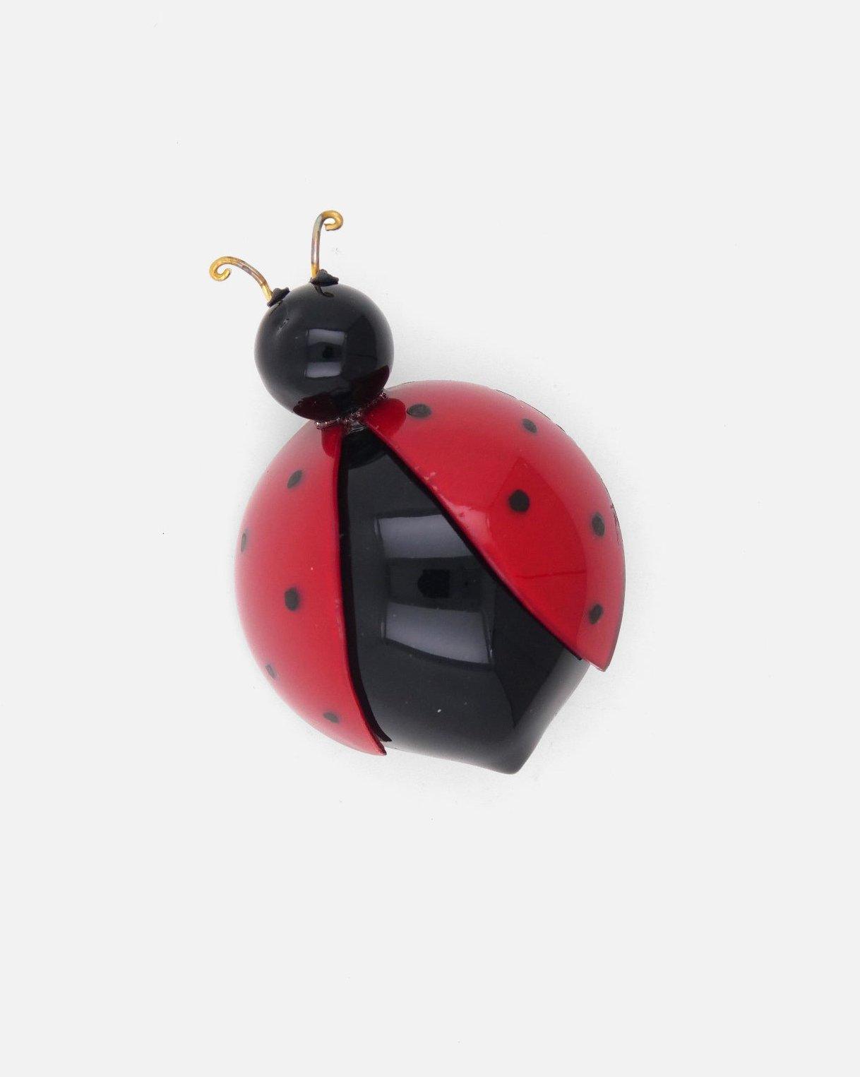Bijoux fantaisie broche coccinelle rouge et noirs